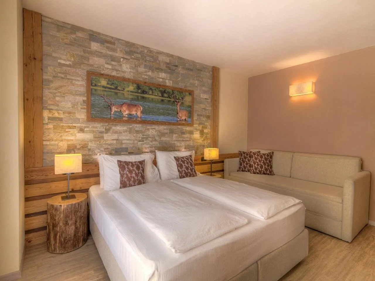 Bed in Hotel Madonnina Resort And Wellness