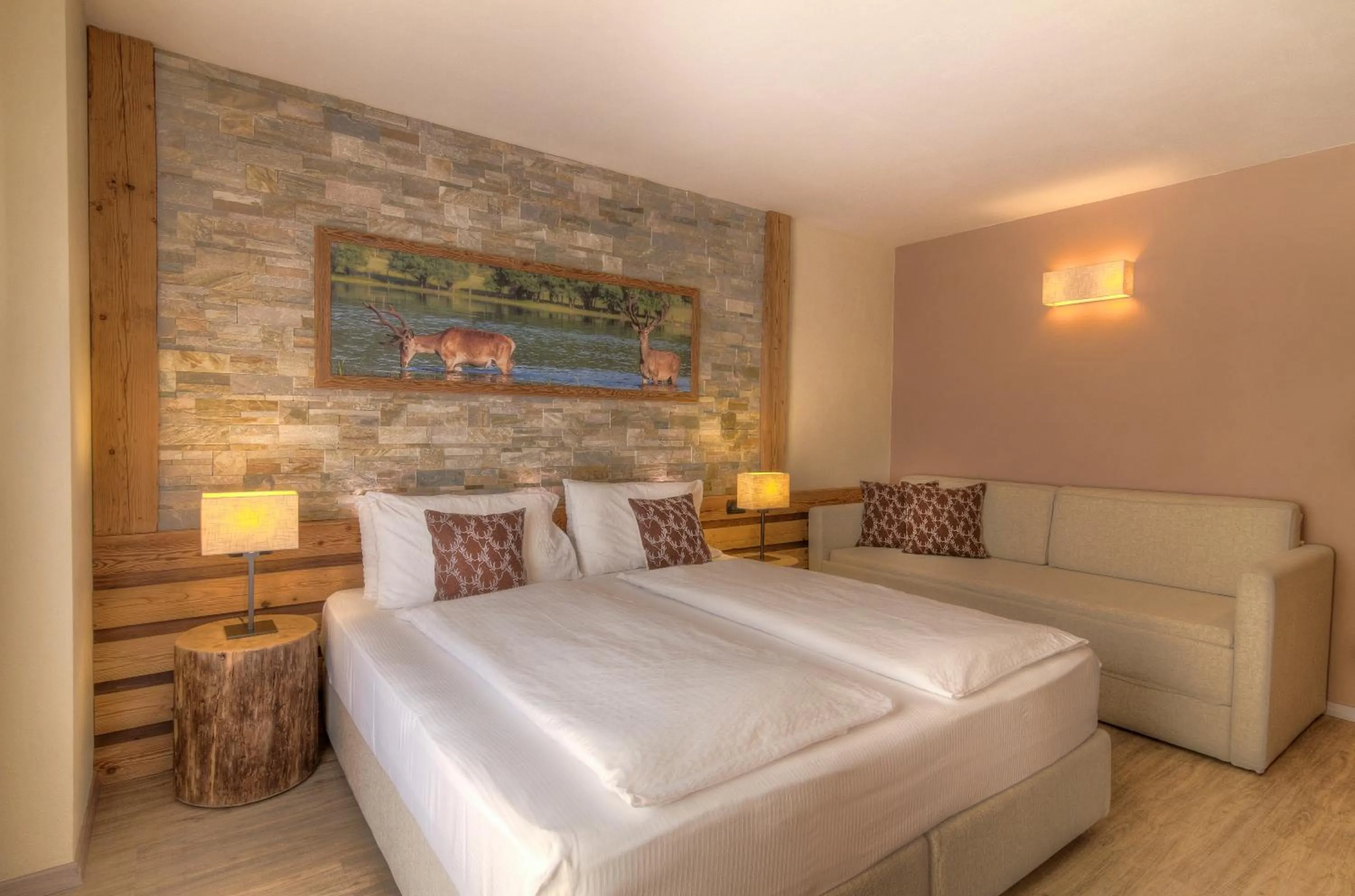 Bed in Hotel Madonnina Resort And Wellness
