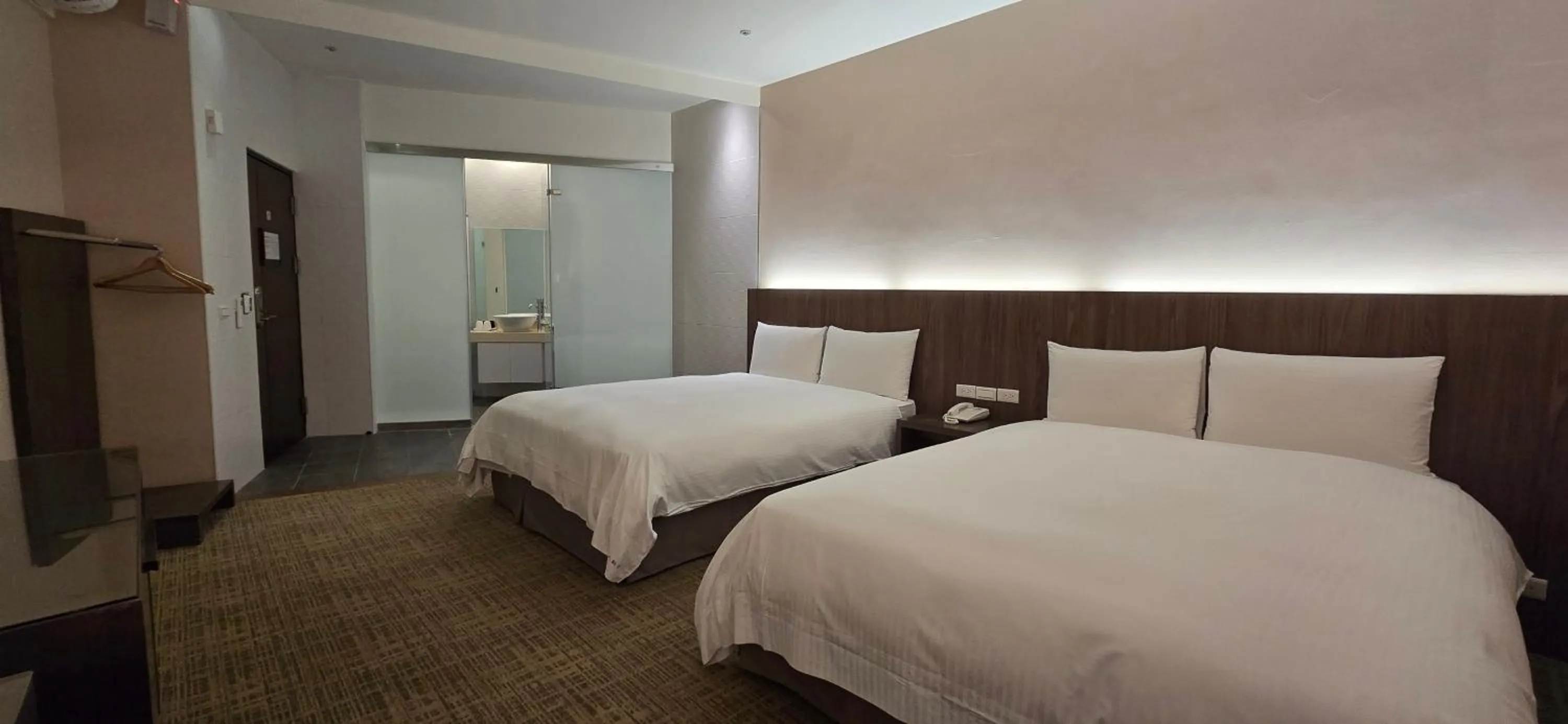 Bed in Kavalan Hotel