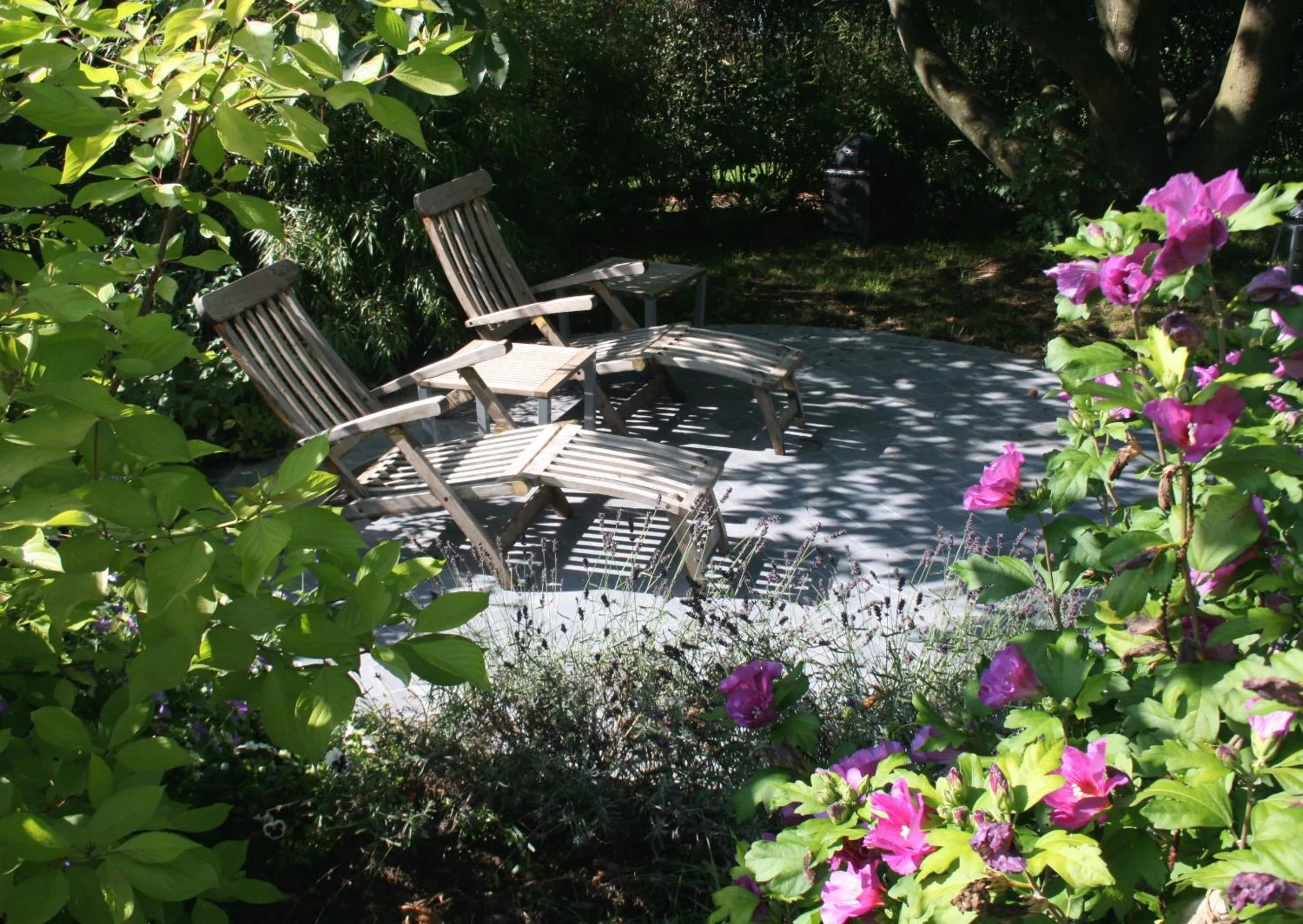 Patio in B&B Le Jardin d'Epicure