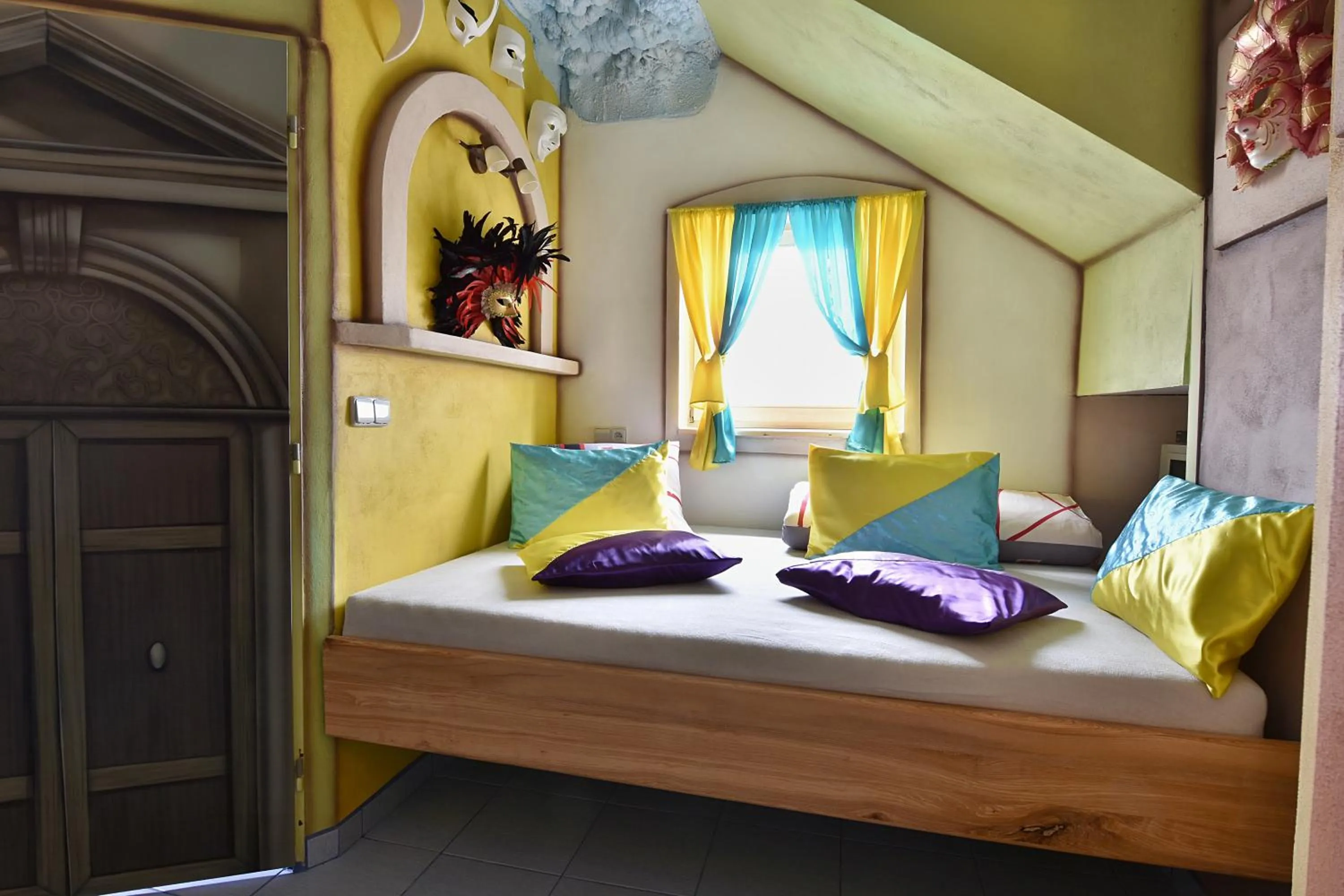 Bedroom, Bed in Resort Svět