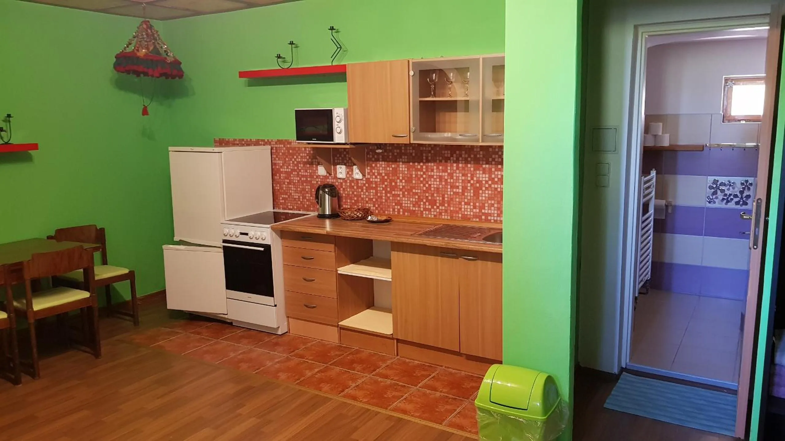 Kitchen or kitchenette in Resort Svět