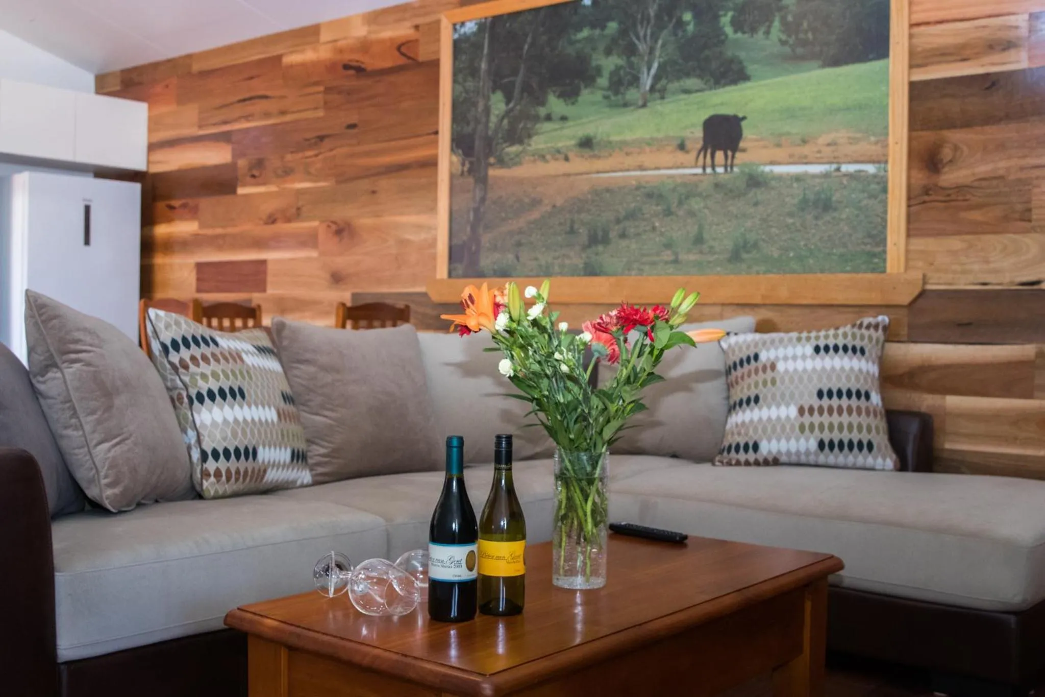 Living room in Mudgee Apartments on Horatio Street