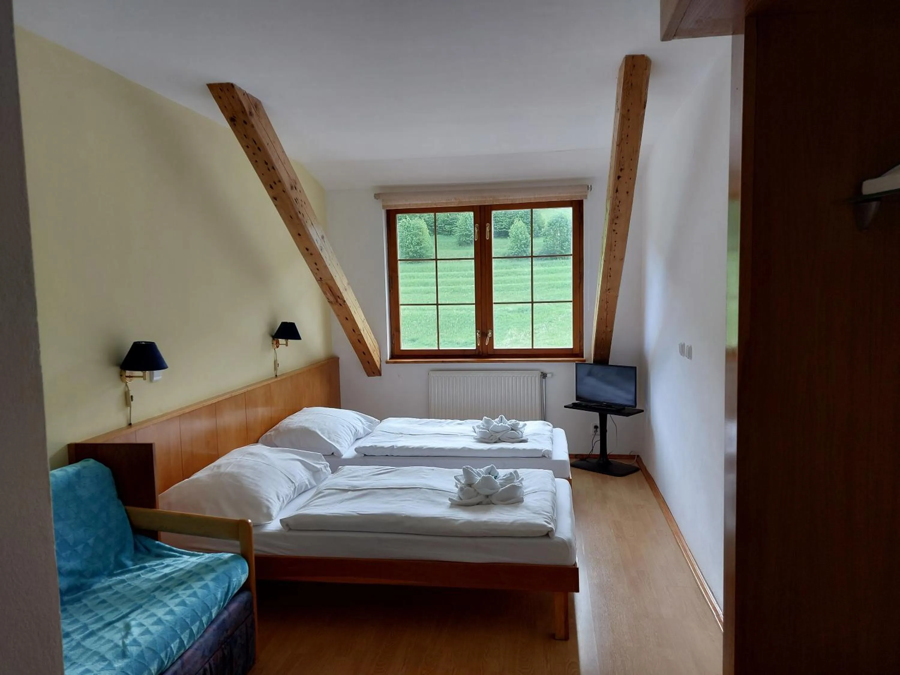 Twin Room with Mountain View in Hotel Gold
