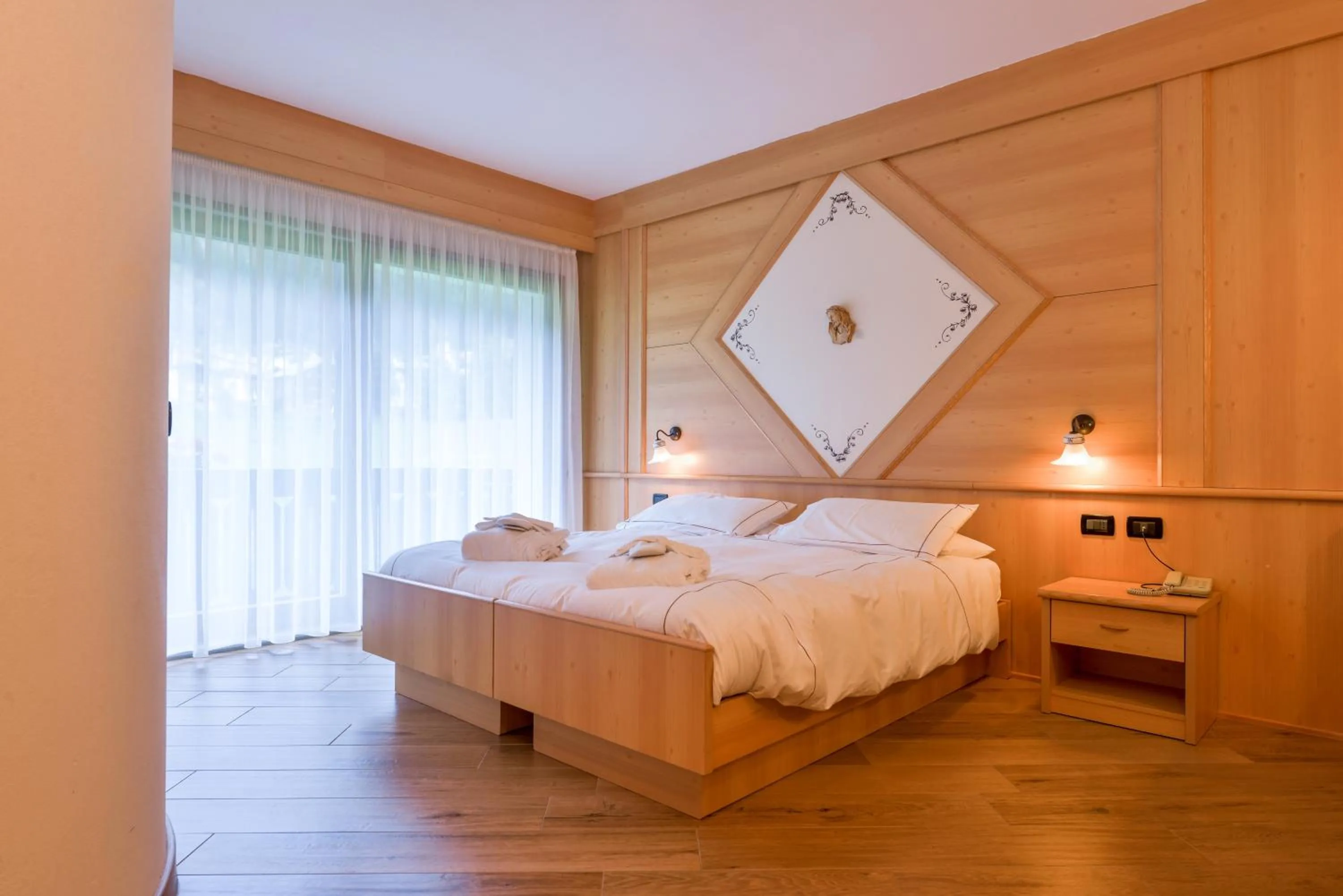 Bed in Chalet Pineta relax location
