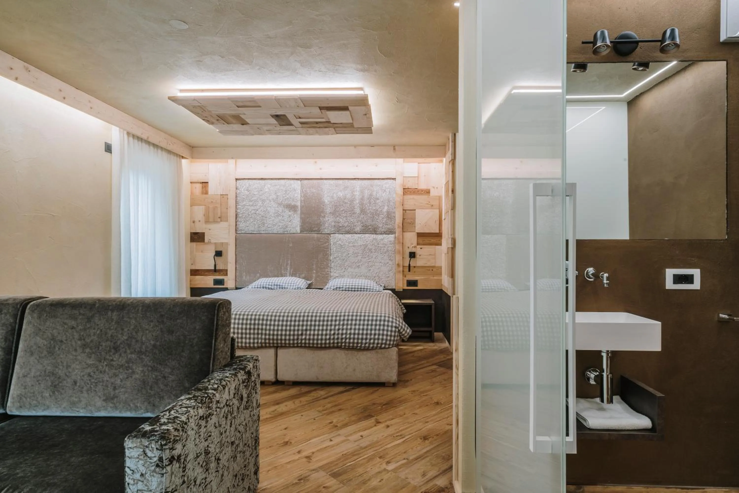 Bed in Chalet Pineta relax location