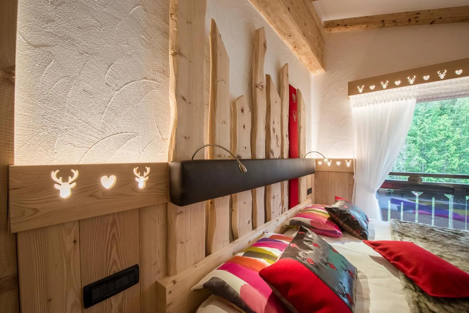 Bed in Chalet Pineta relax location