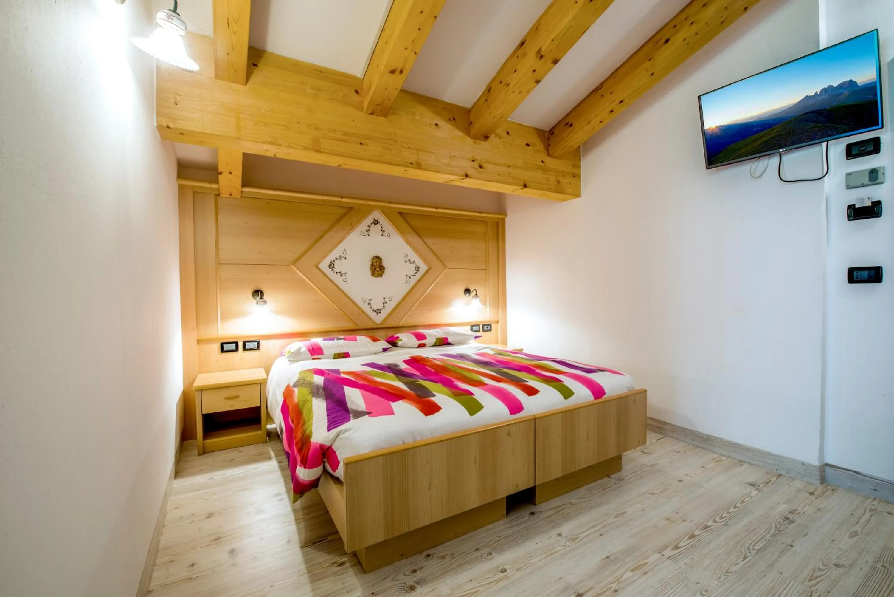 Bed in Chalet Pineta relax location