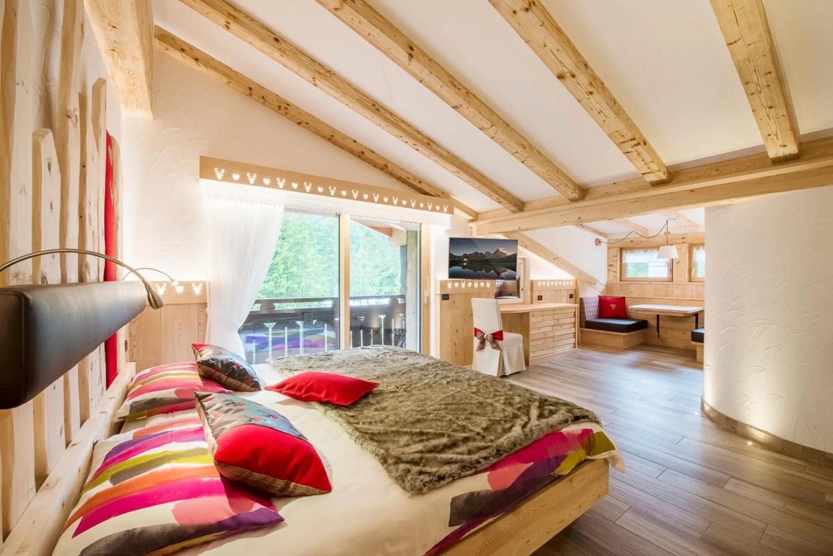 Bed in Chalet Pineta relax location