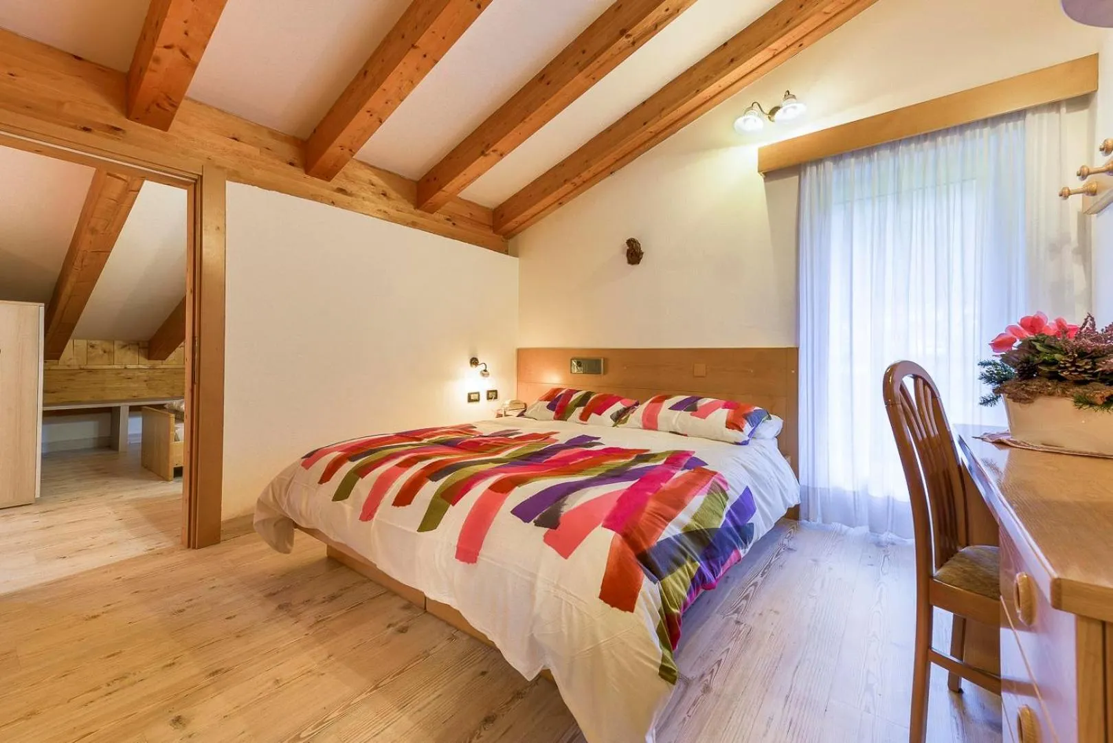 Bed in Chalet Pineta relax location