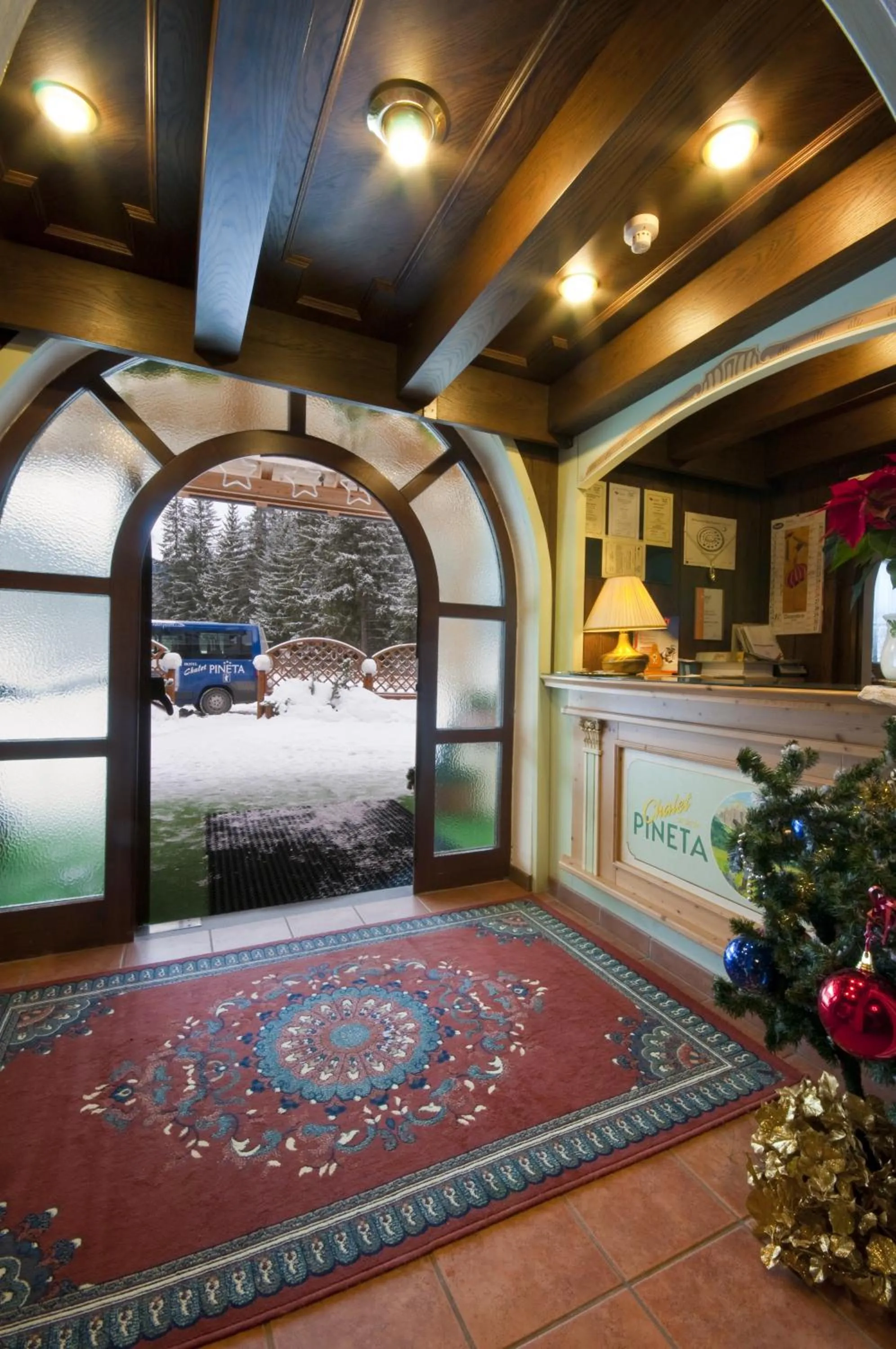 Lobby or reception in Chalet Pineta relax location