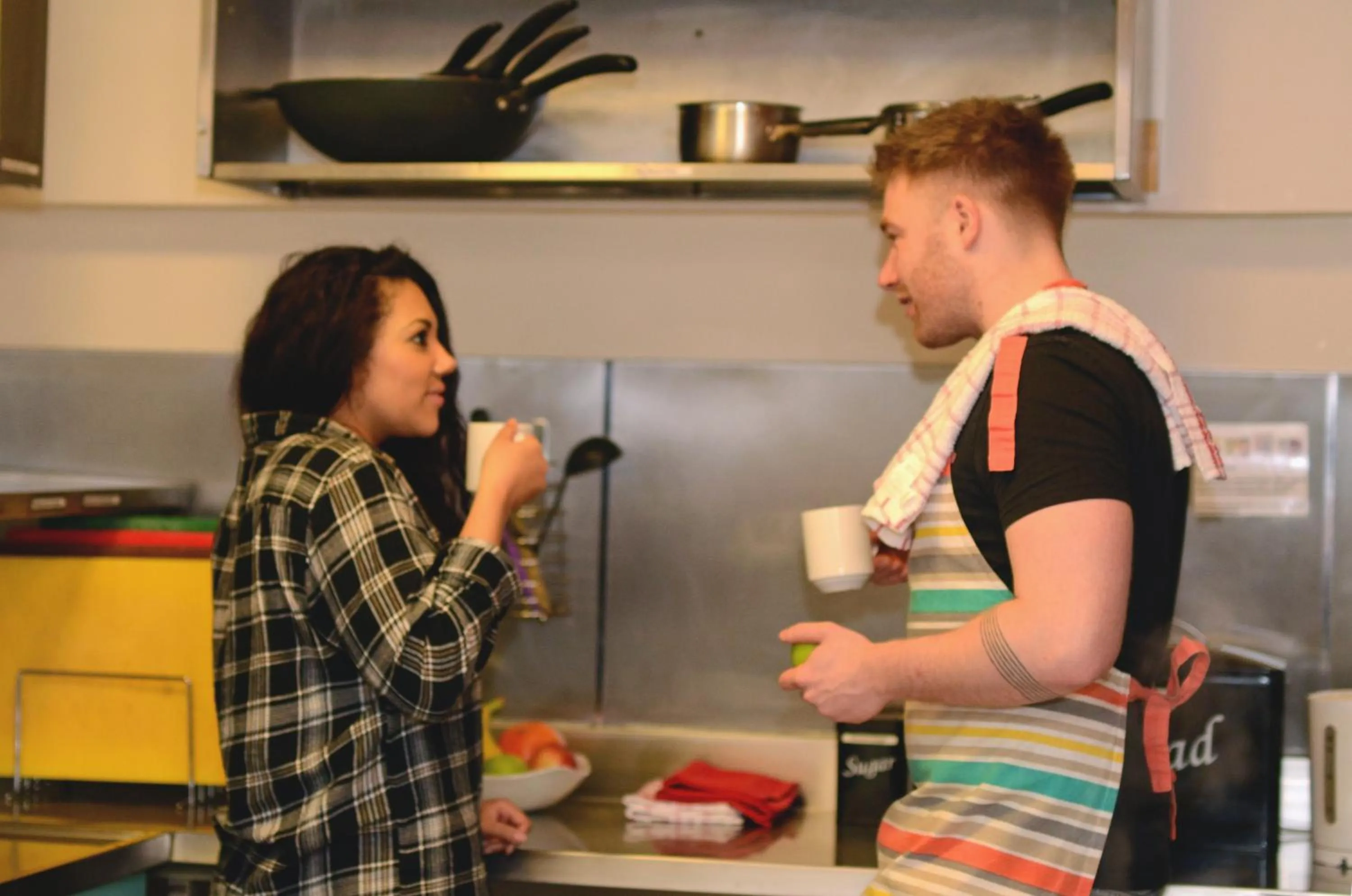 Communal kitchen in Smart City Hostels by Safestay, Edinburgh