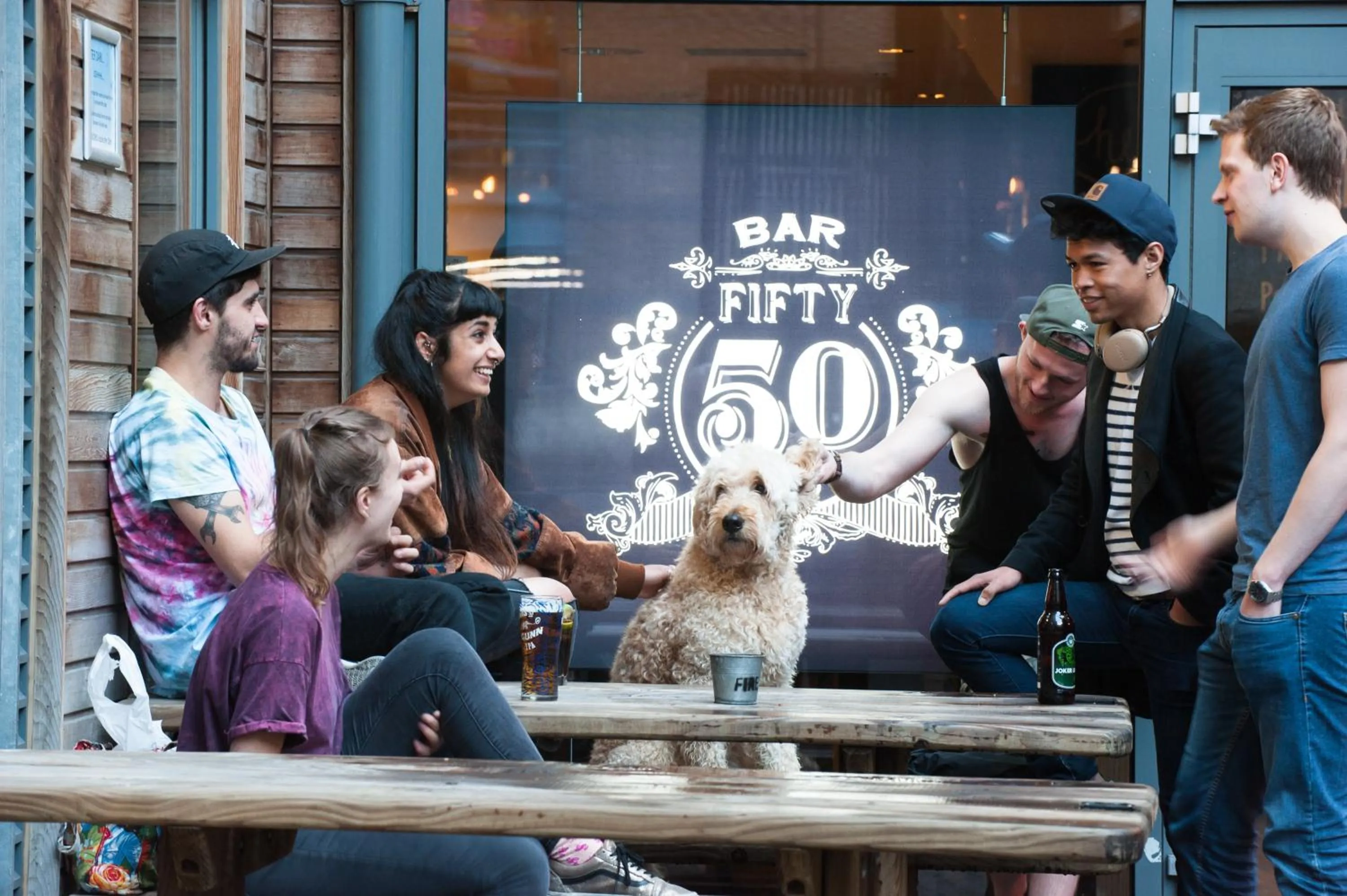 Patio, Guests in Smart City Hostels by Safestay, Edinburgh