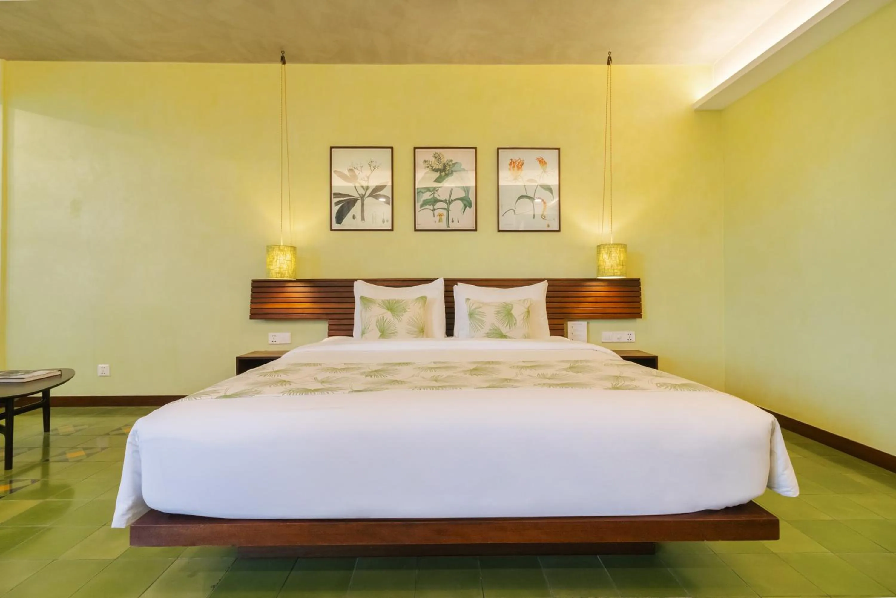 Bed in Penh House Hotel