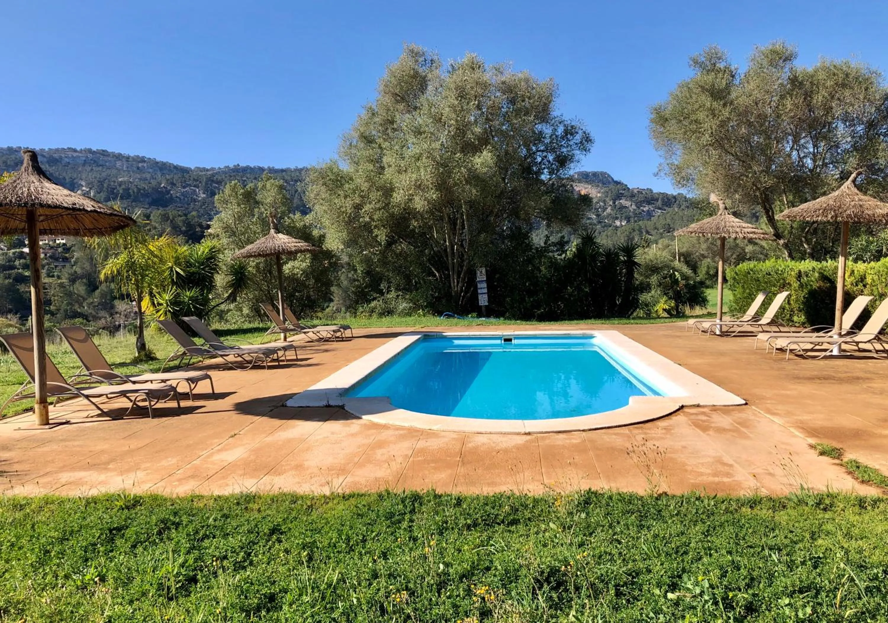 Pool view in Finca Son Pont