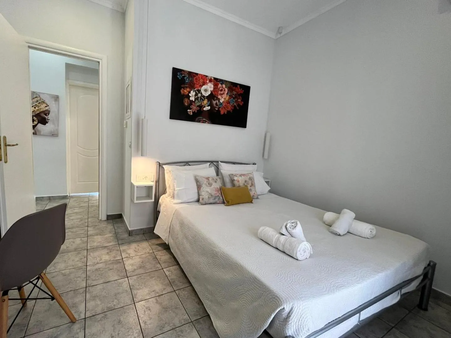Bedroom, Bed in Villas Margaris