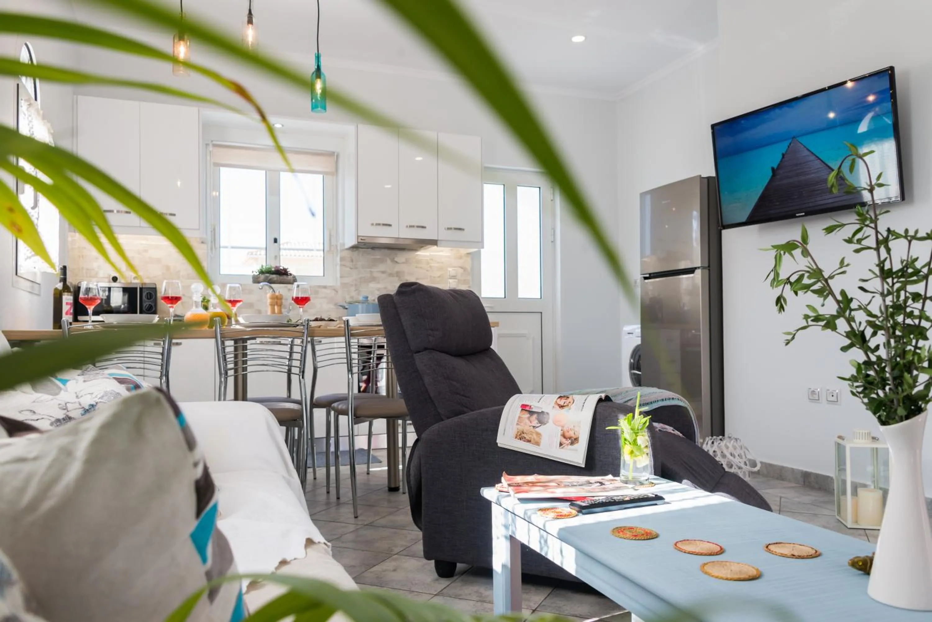 Living room in Villas Margaris