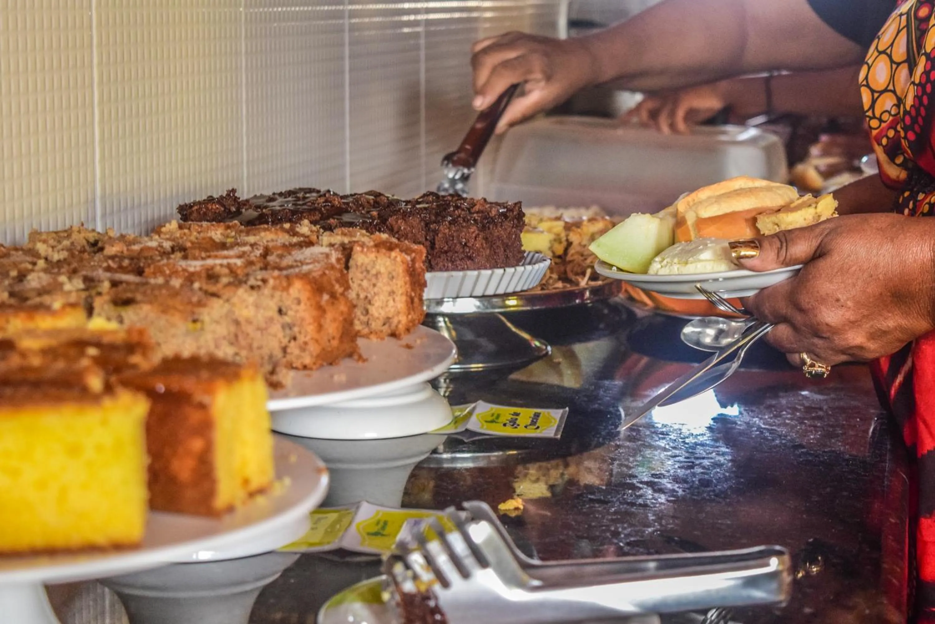 Continental breakfast in Pousada Recanto do Jabaquara