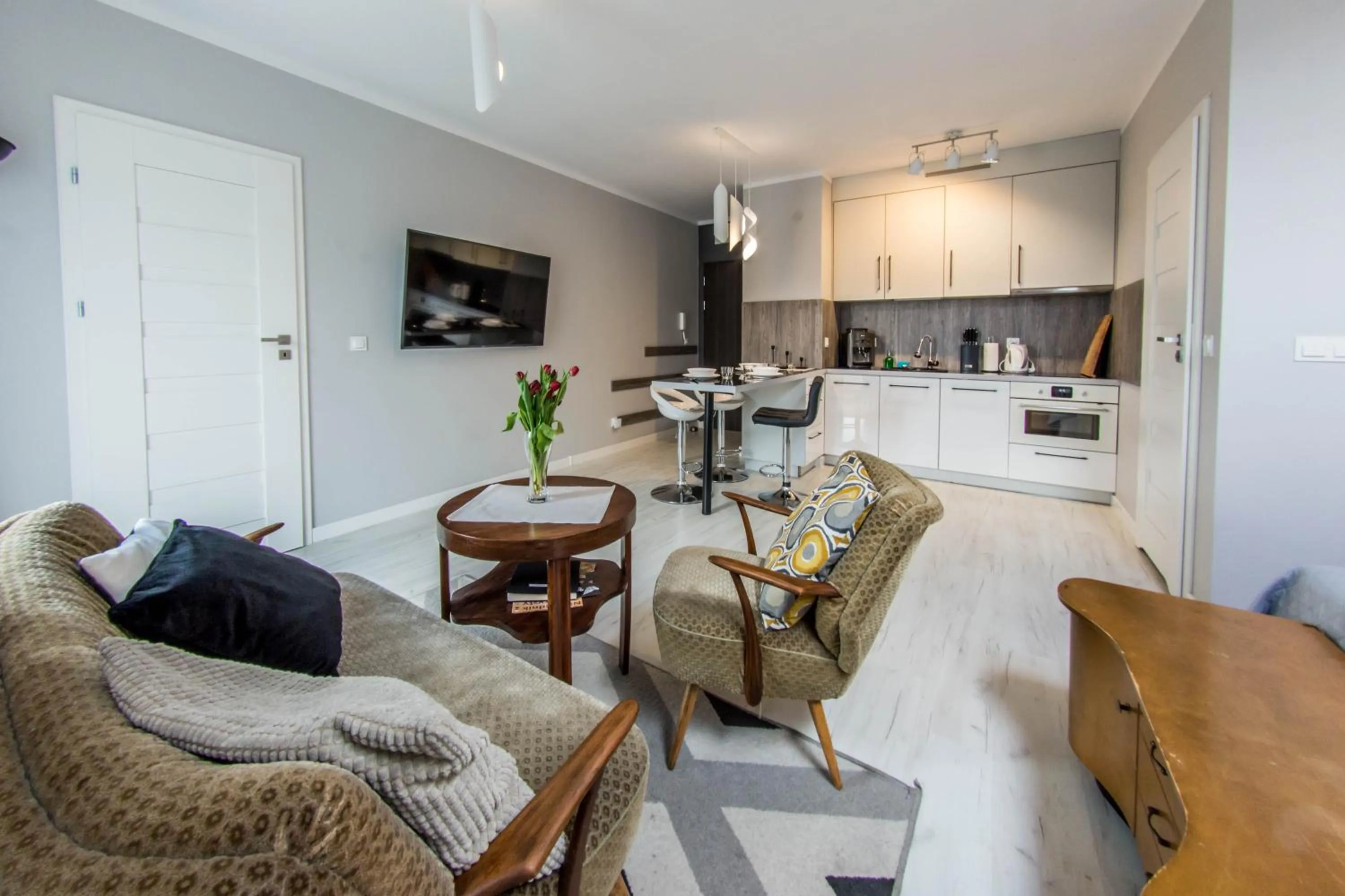 Kitchen or kitchenette in Apartamenty Izerskie - ul. Cicha 13H-I