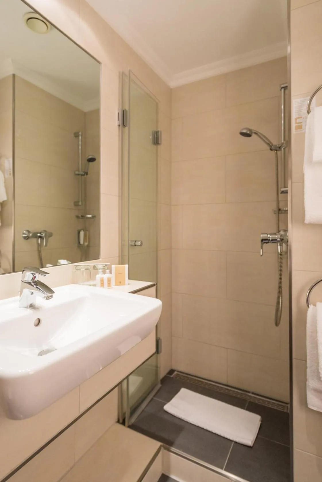 Shower in Hotel Heinz