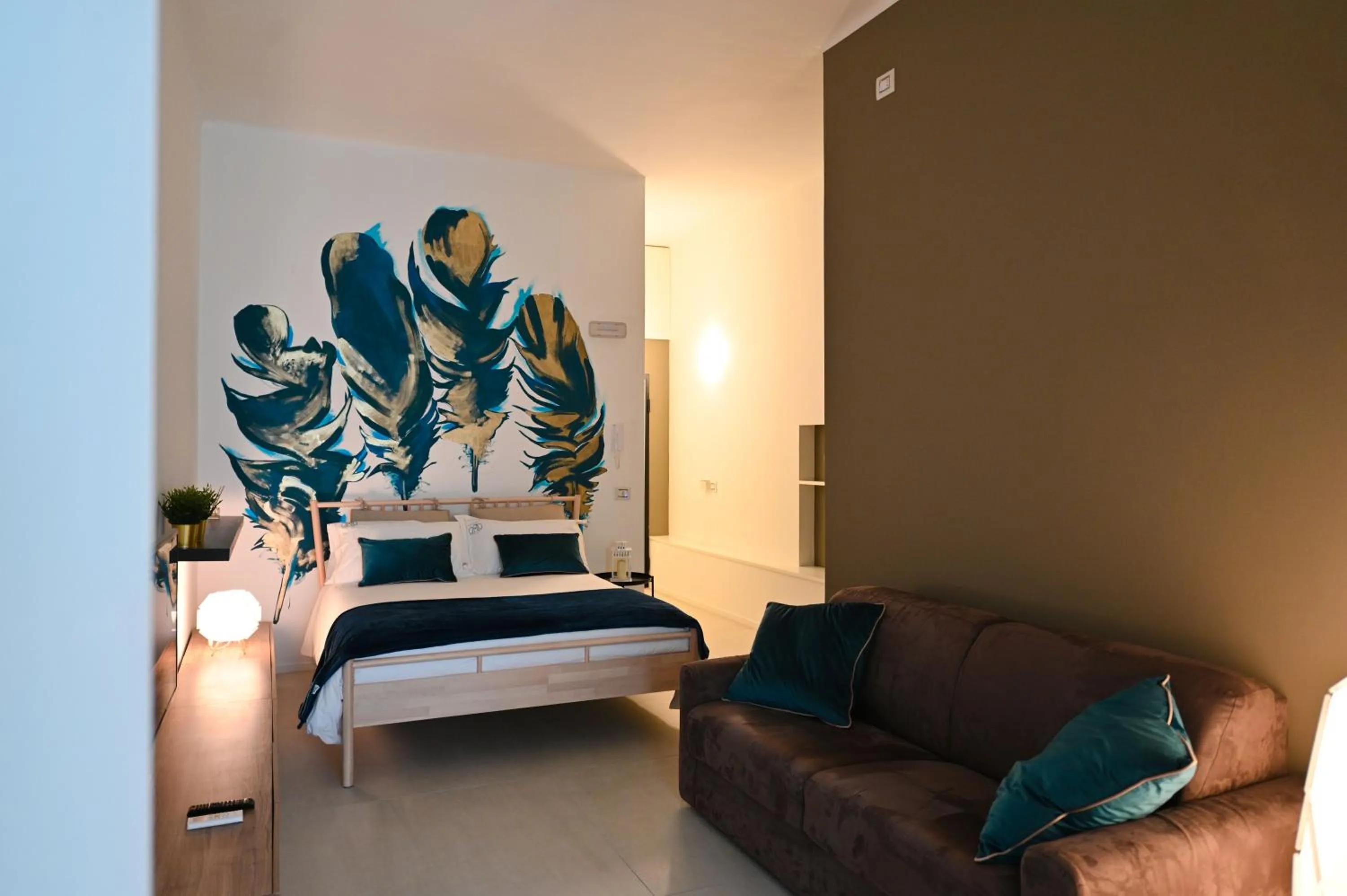 Seating area, Bed in Casa Di Mamma