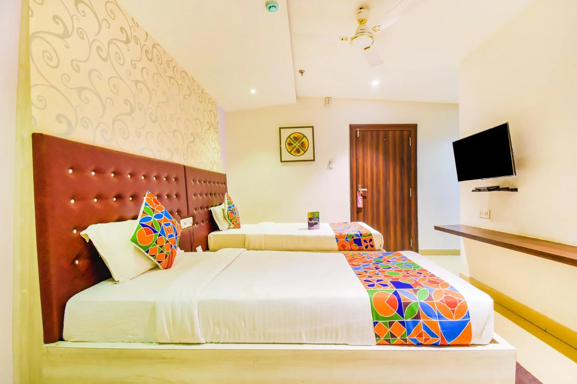 Bedroom, Bed in FabHotel Pentagon Next - Bhubaneswar Railway Station