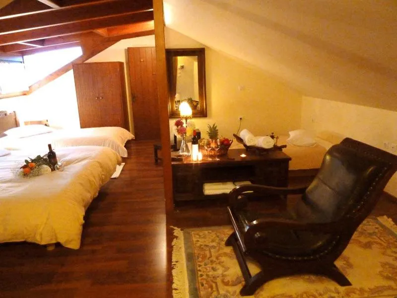 Bed in Mysaion Hotel