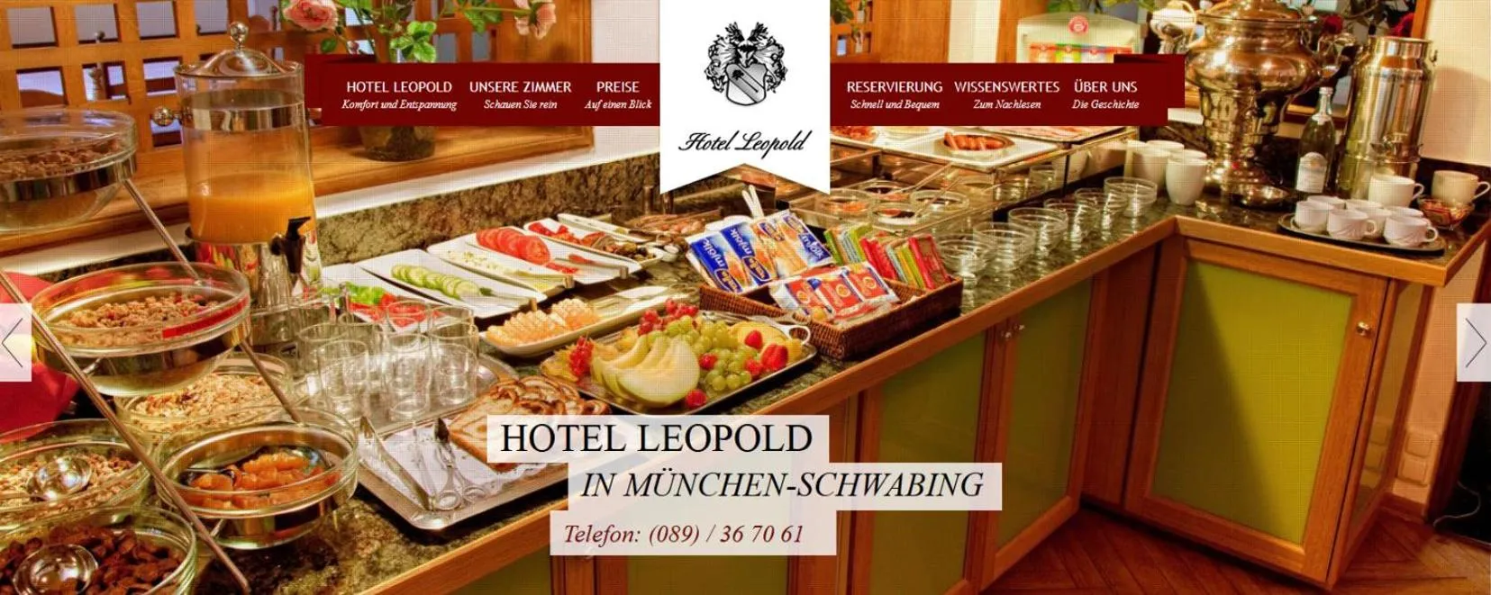Breakfast in Hotel Leopold