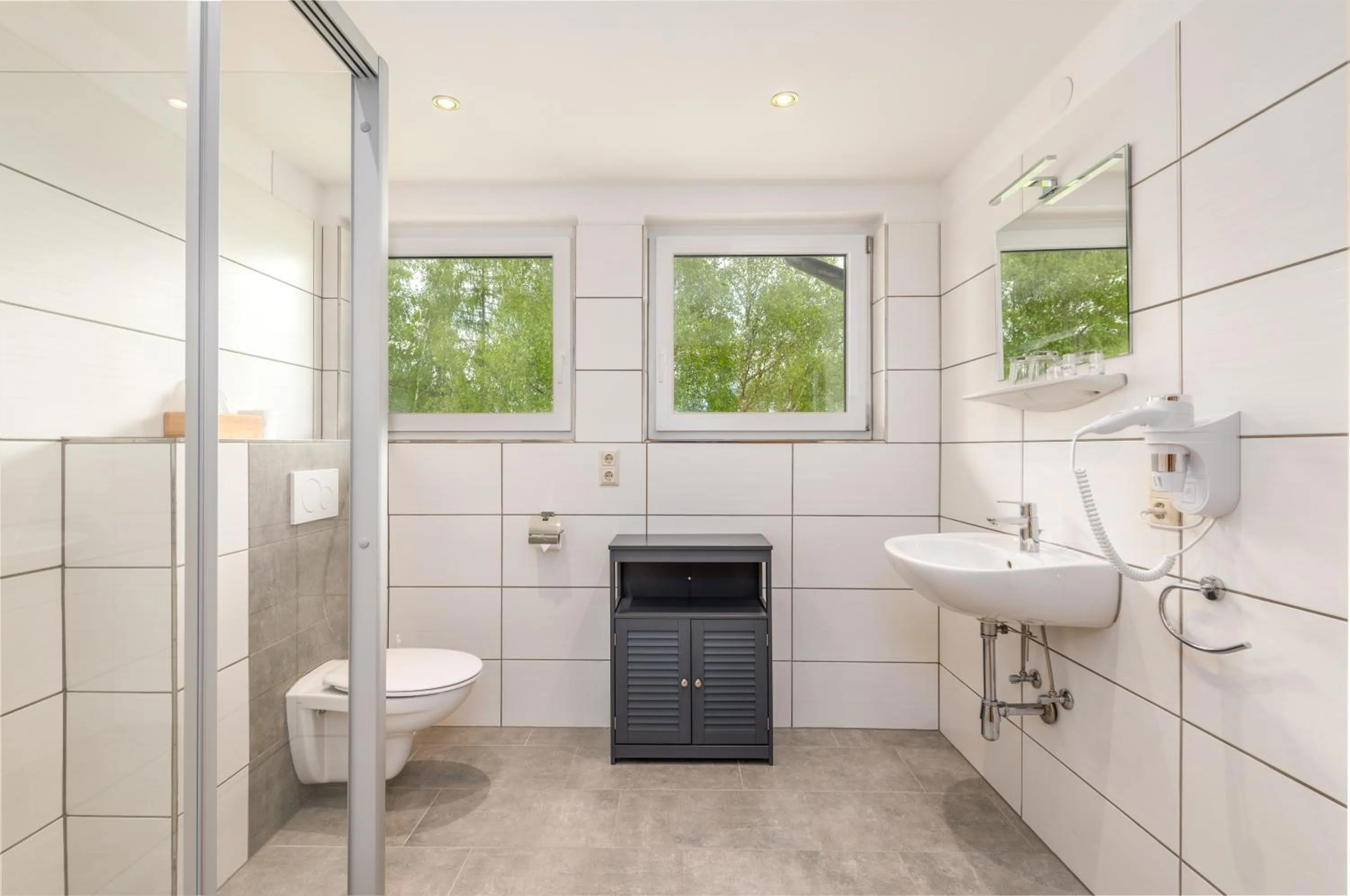 Bathroom in Panoramahotel Stocker