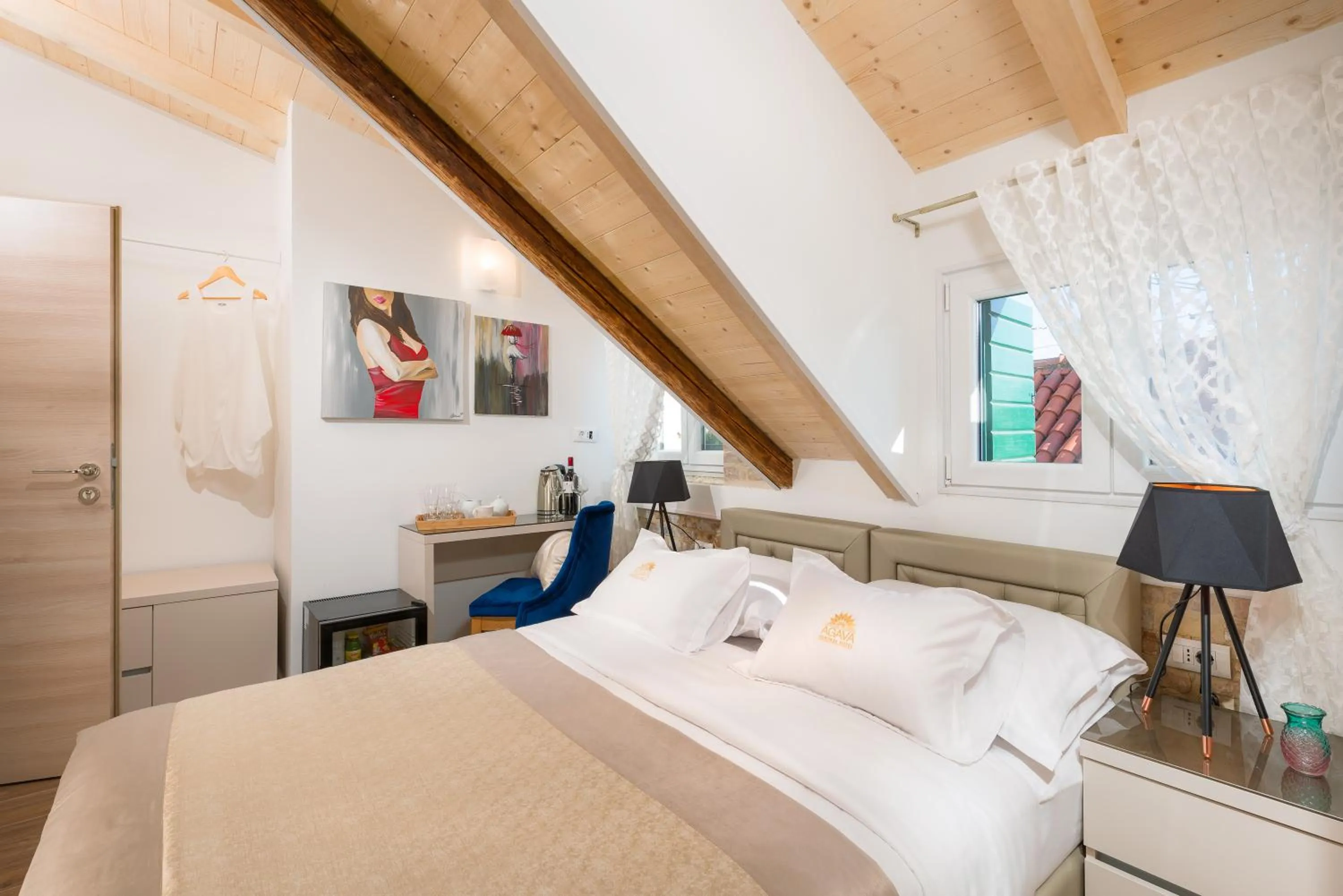 Bed in Agava Lux Rooms&Pool