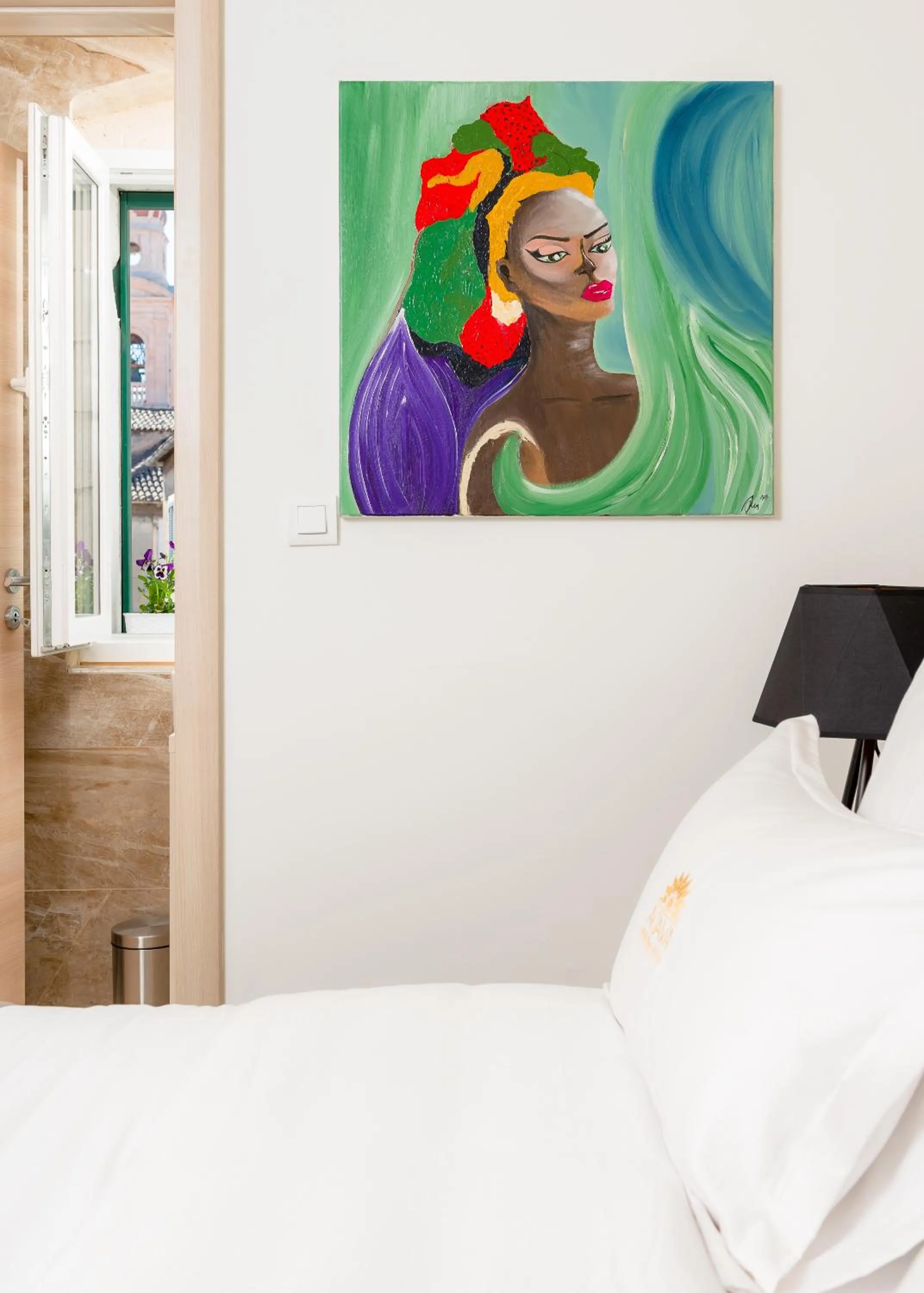 Bed in Agava Lux Rooms&Pool