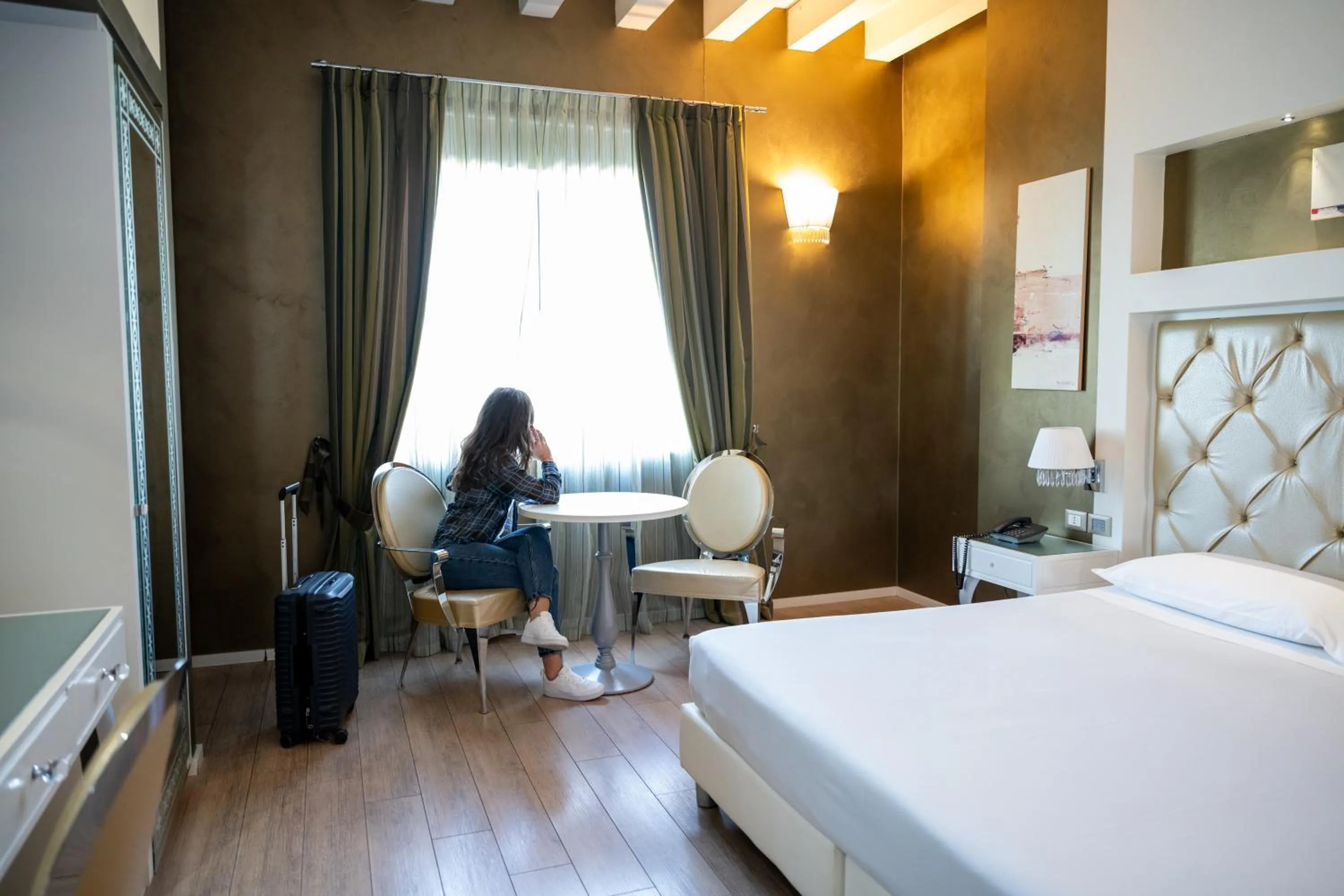 Bed in Hotel Morgana