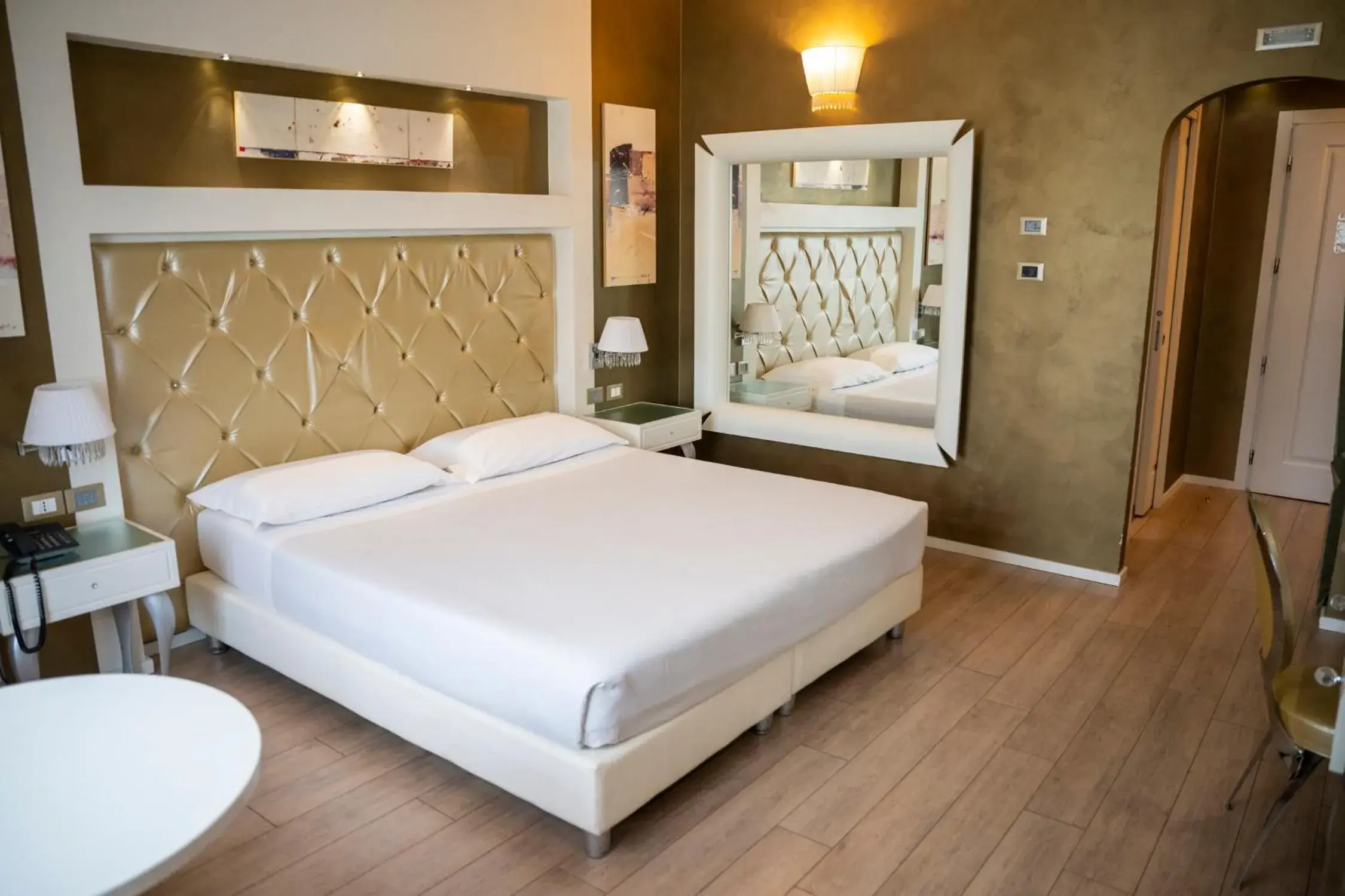 Bed in Hotel Morgana Bed in Hotel Morgana