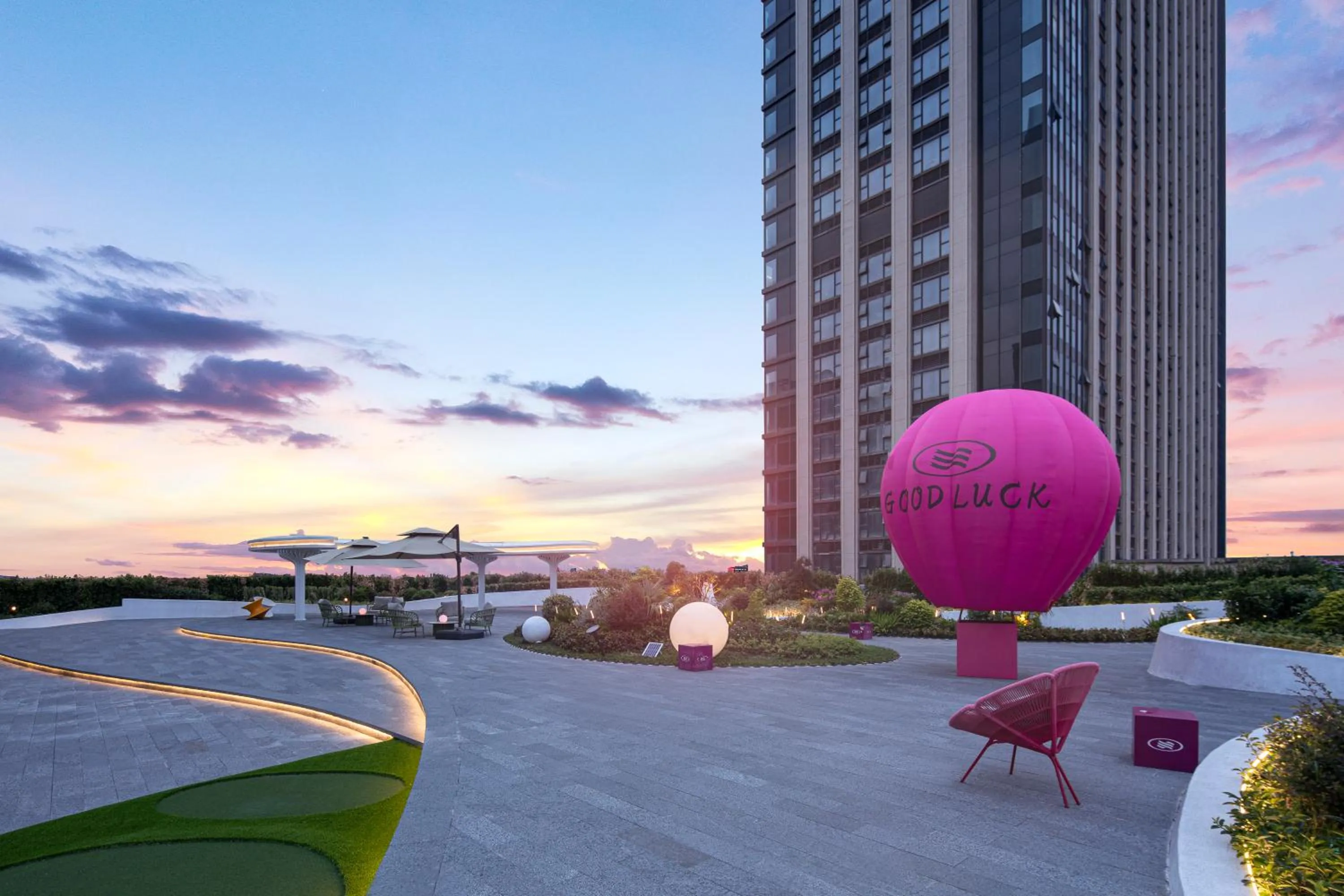 Balcony/Terrace in Crowne Plaza Hangzhou Qiantang