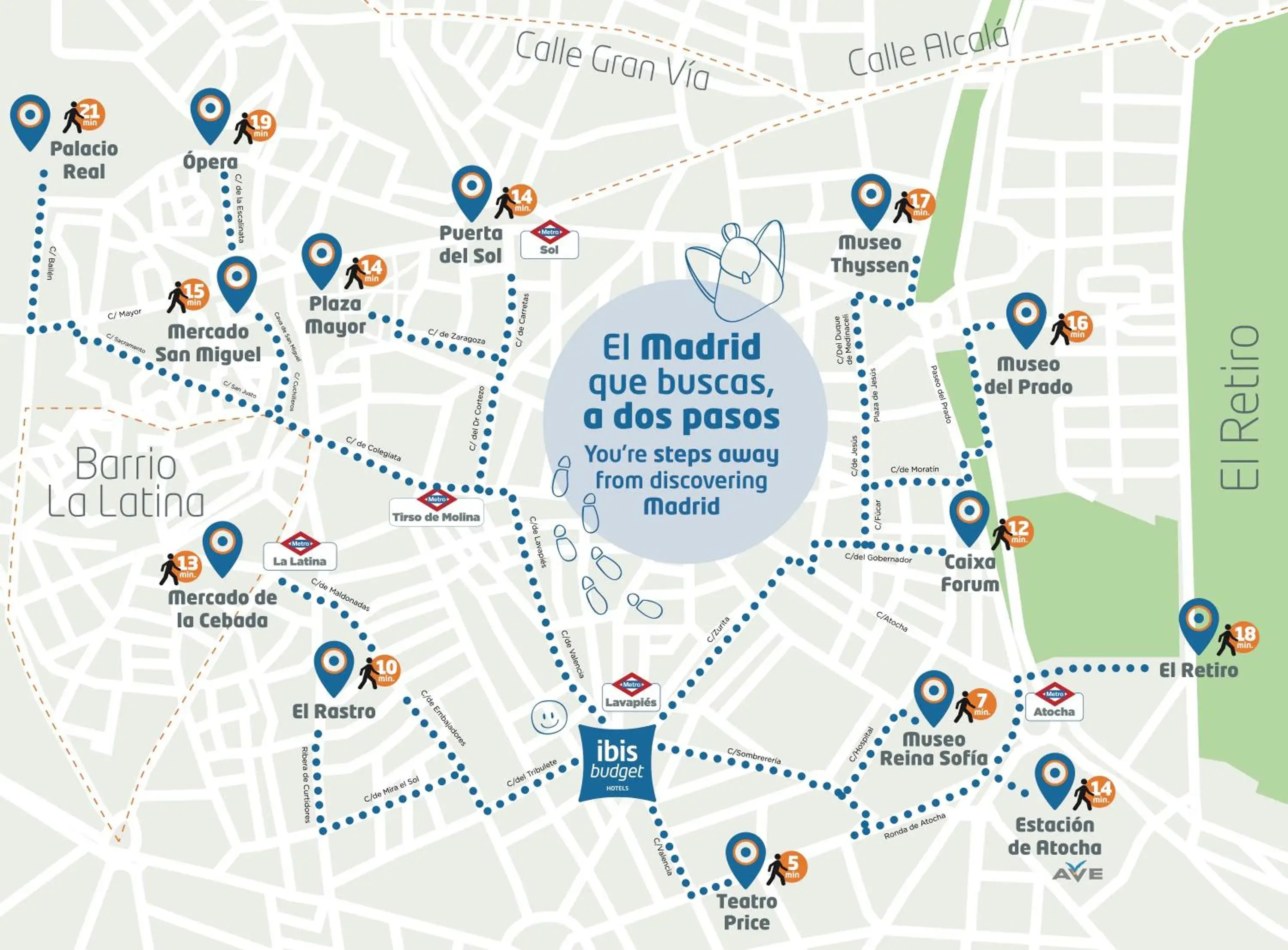 Area and facilities, Bird's-eye View in ibis budget Madrid Centro Lavapies