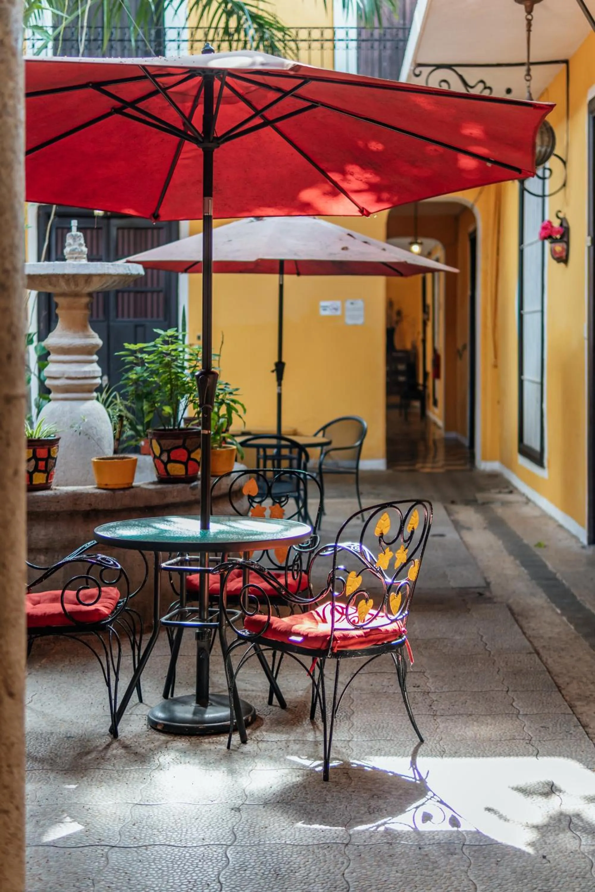 Patio in Hotel Santiago