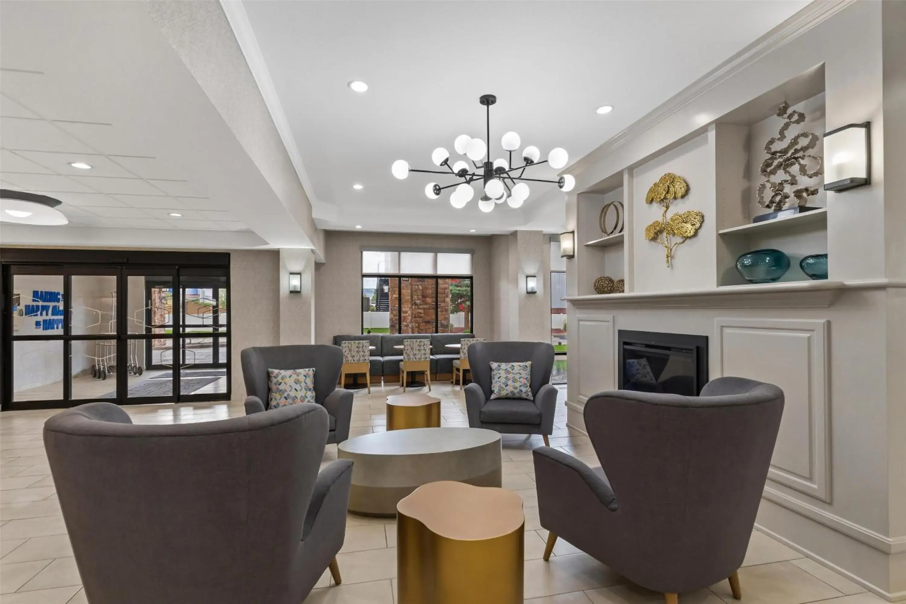 Lobby or reception in Hampton Inn Laramie Lobby or reception in Hampton Inn Laramie