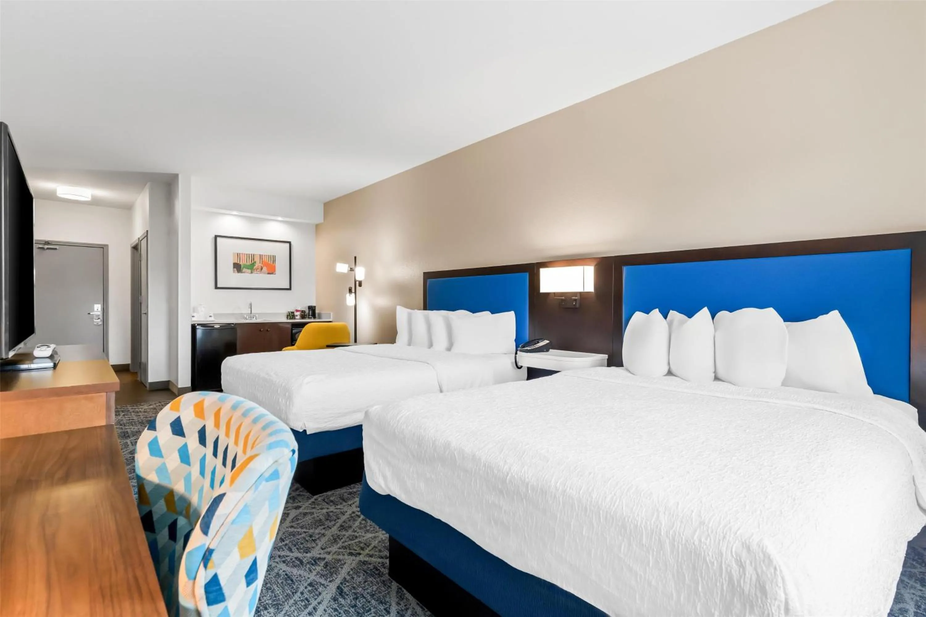 Bed in Hampton Inn Laramie