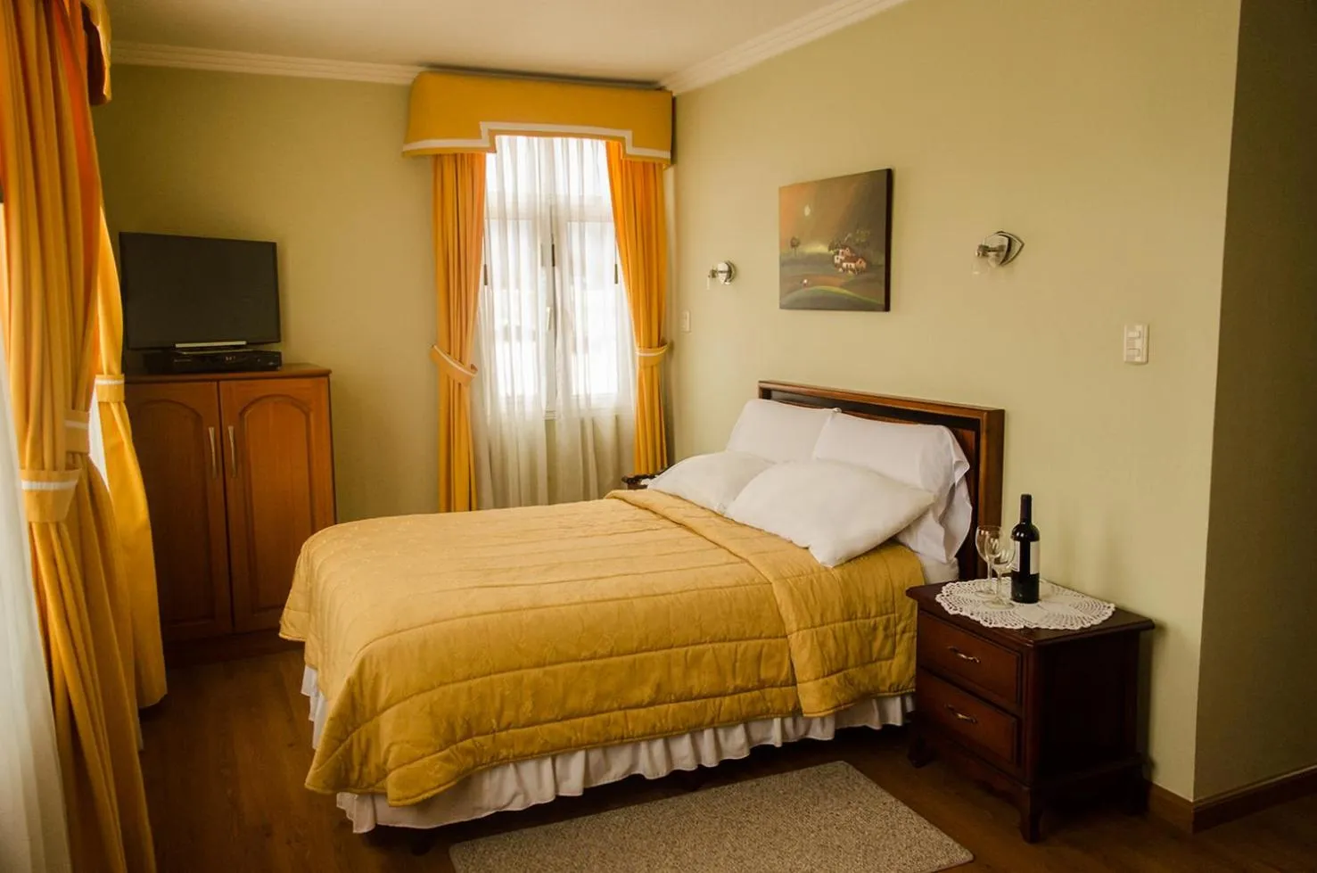 Bed in Hotel La Casona