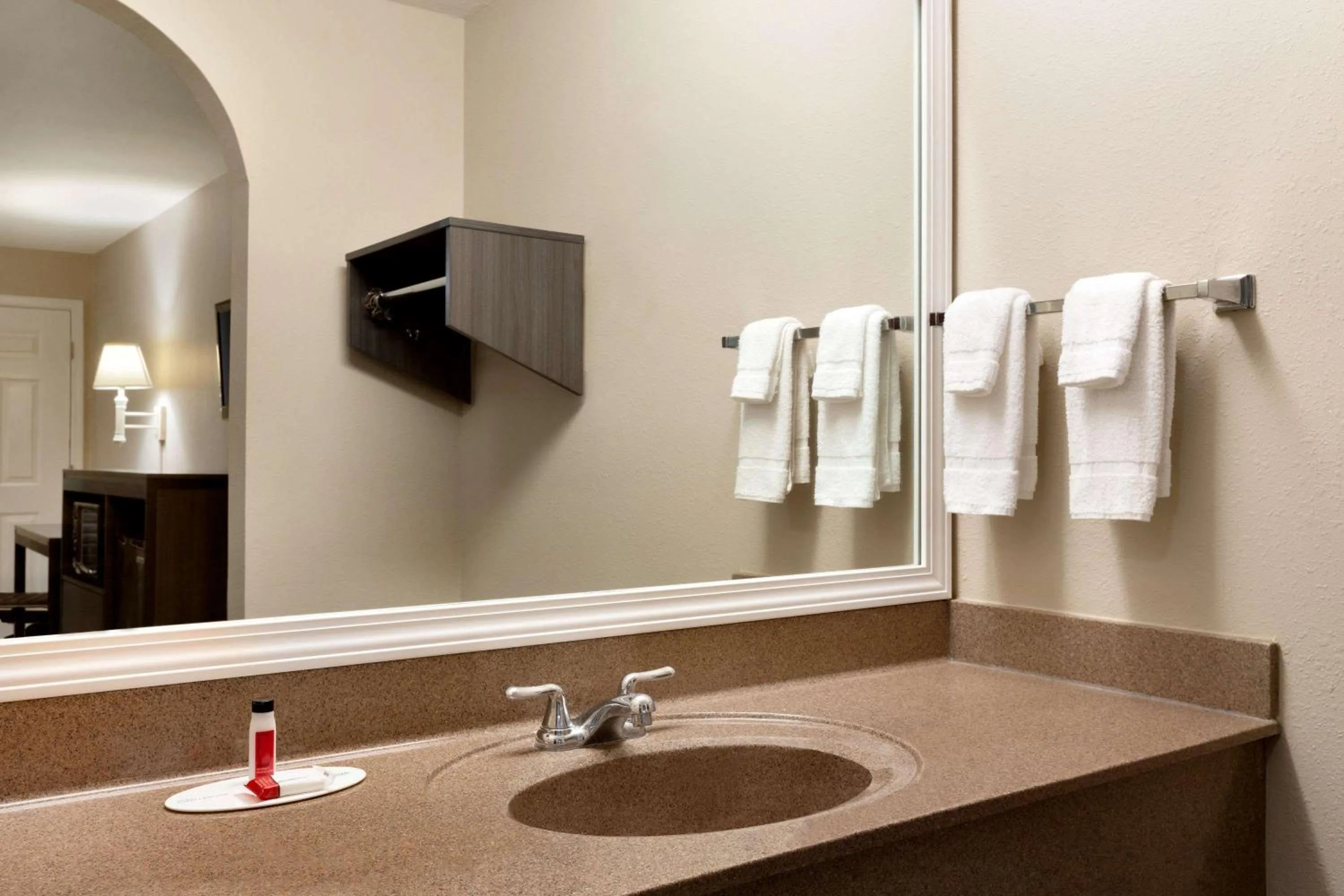 Bathroom in Super 8 by Wyndham Lake Charles Northeast