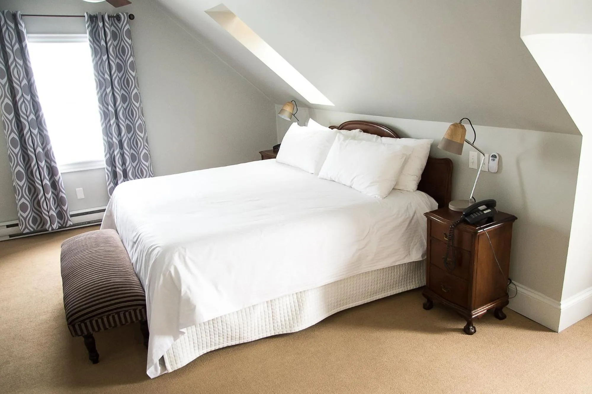 Bed in Salt Shaker Deli & Inn