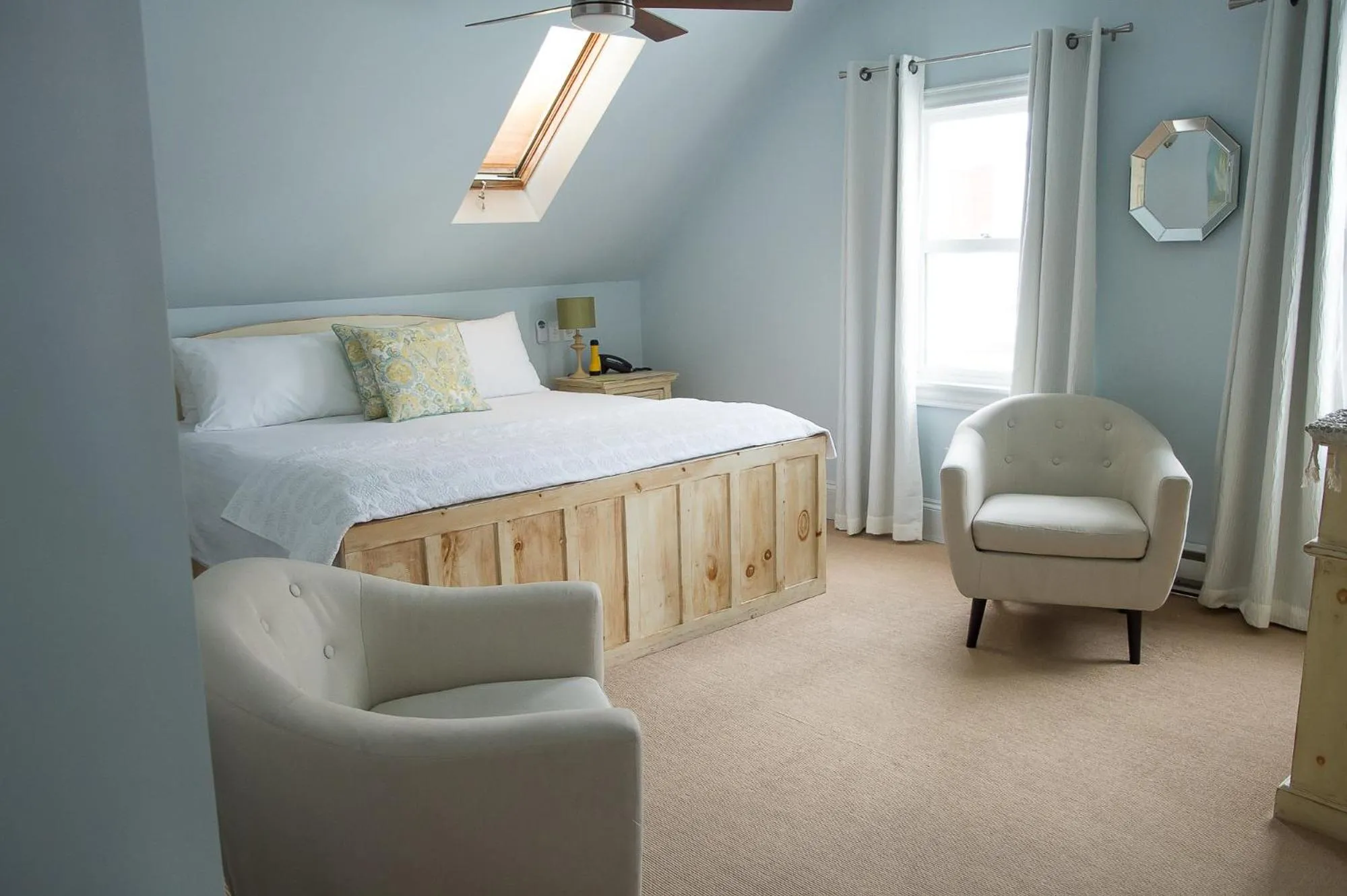 Bed in Salt Shaker Deli & Inn