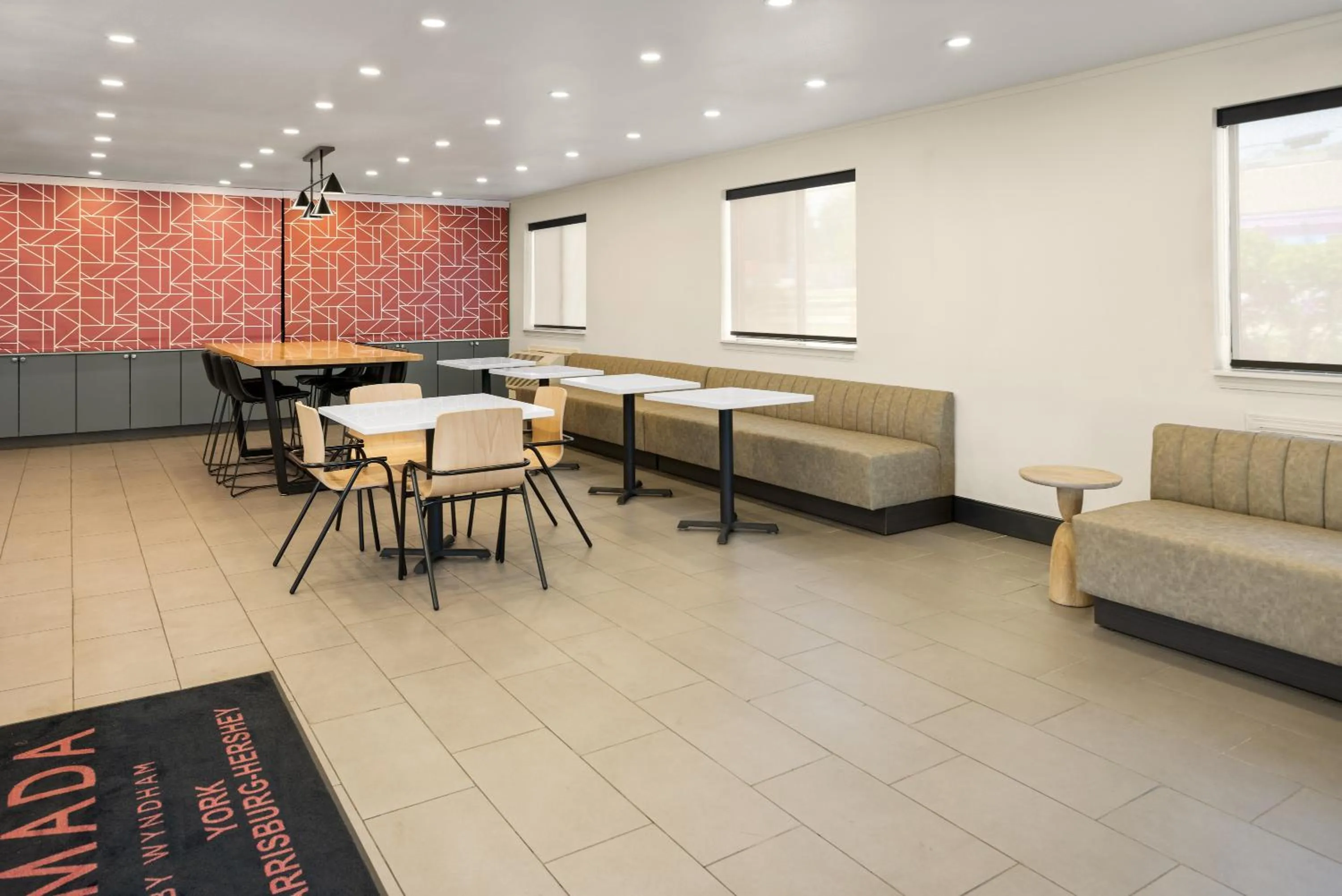 Seating area in Ramada by Wyndham York Harrisburg Hershey
