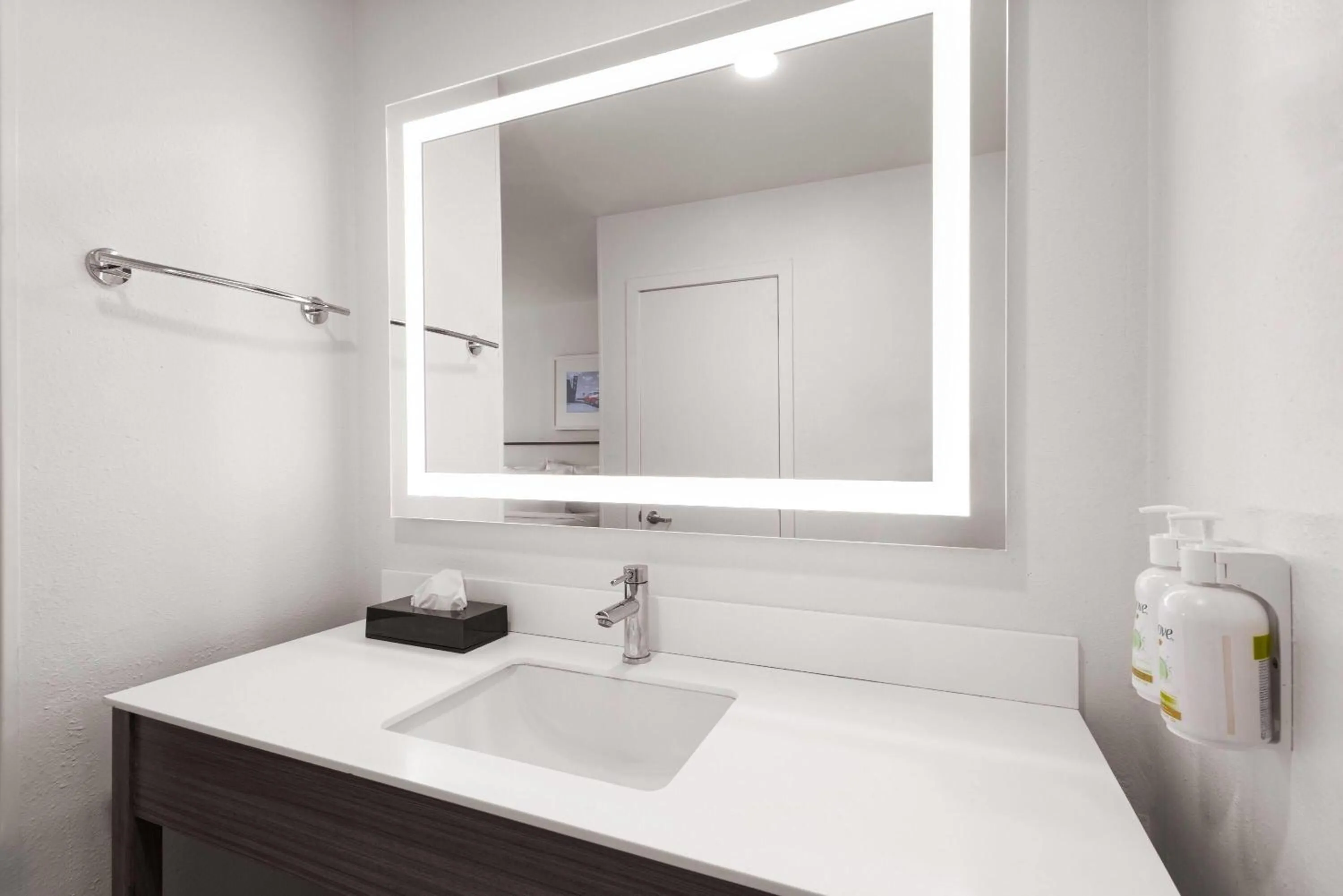 Bathroom in Ramada by Wyndham York Harrisburg Hershey