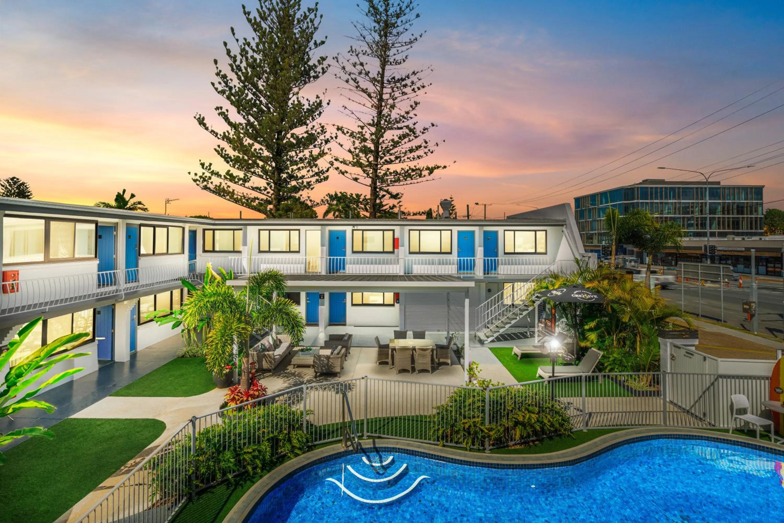 Property building in Montego Mermaid Beach Motel