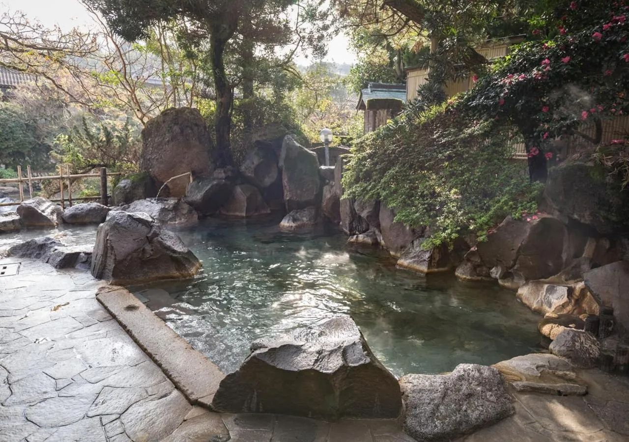 Hot Spring Bath in Wataya Besso