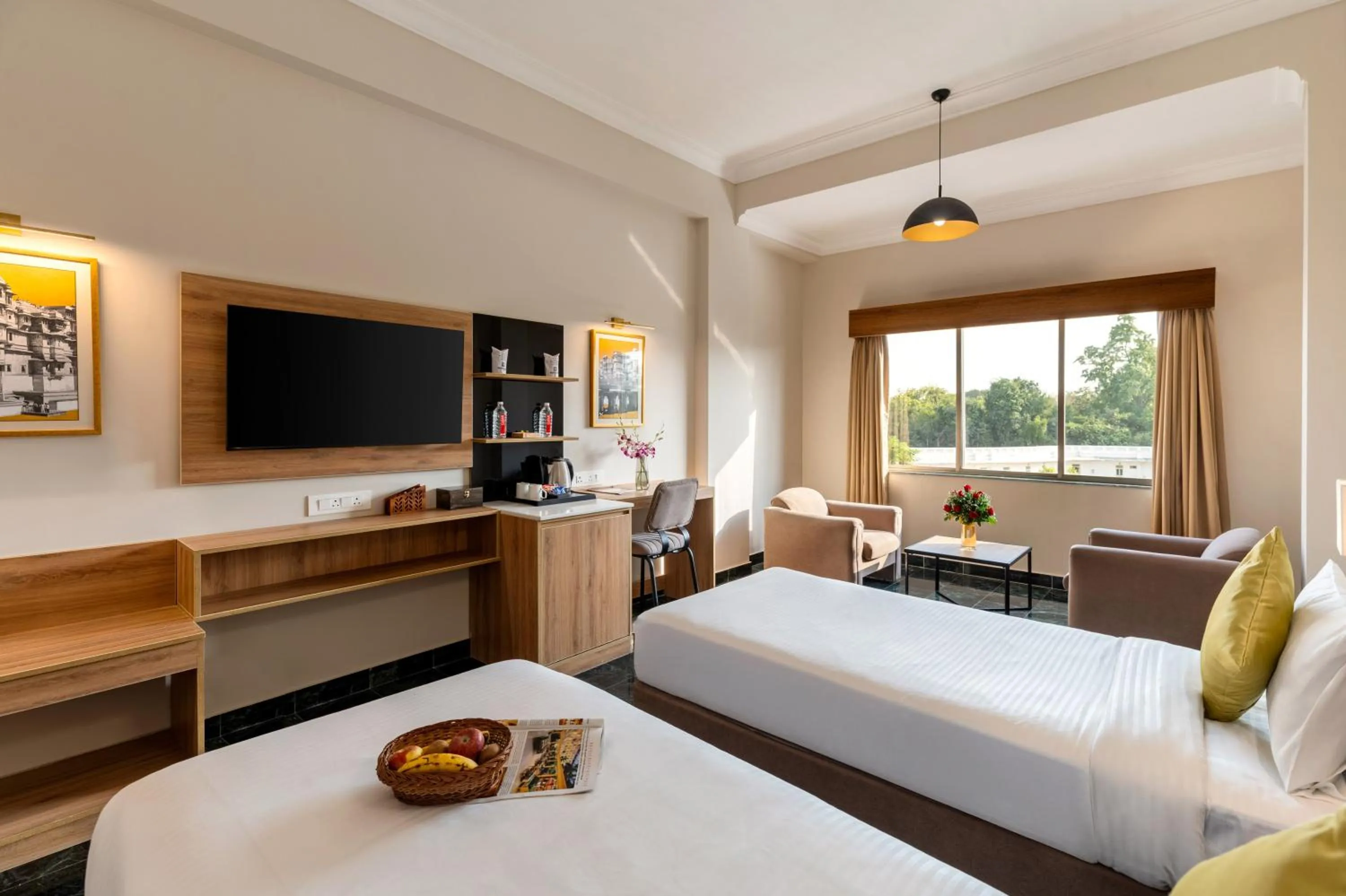 Bed in Hotel Vishnupriya