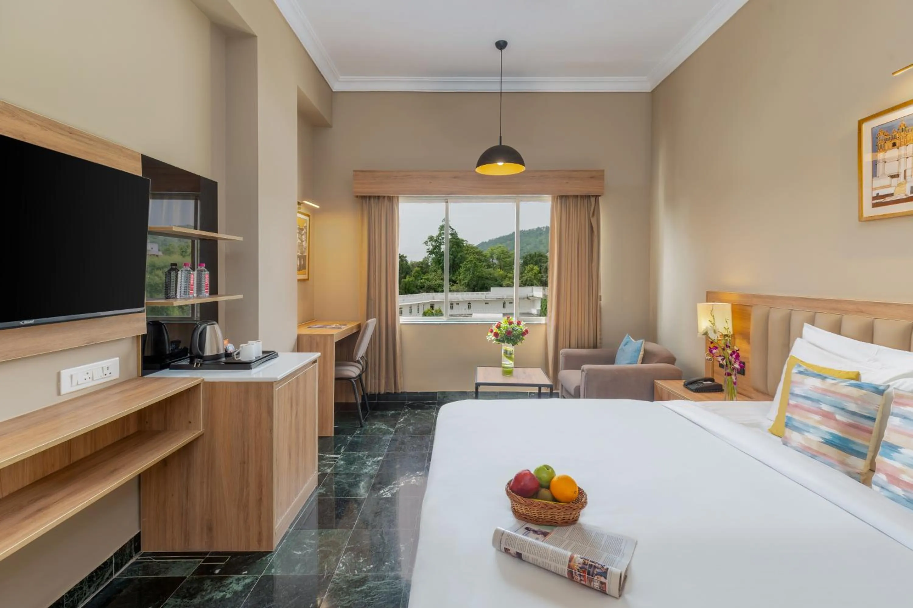 Bed in Hotel Vishnupriya