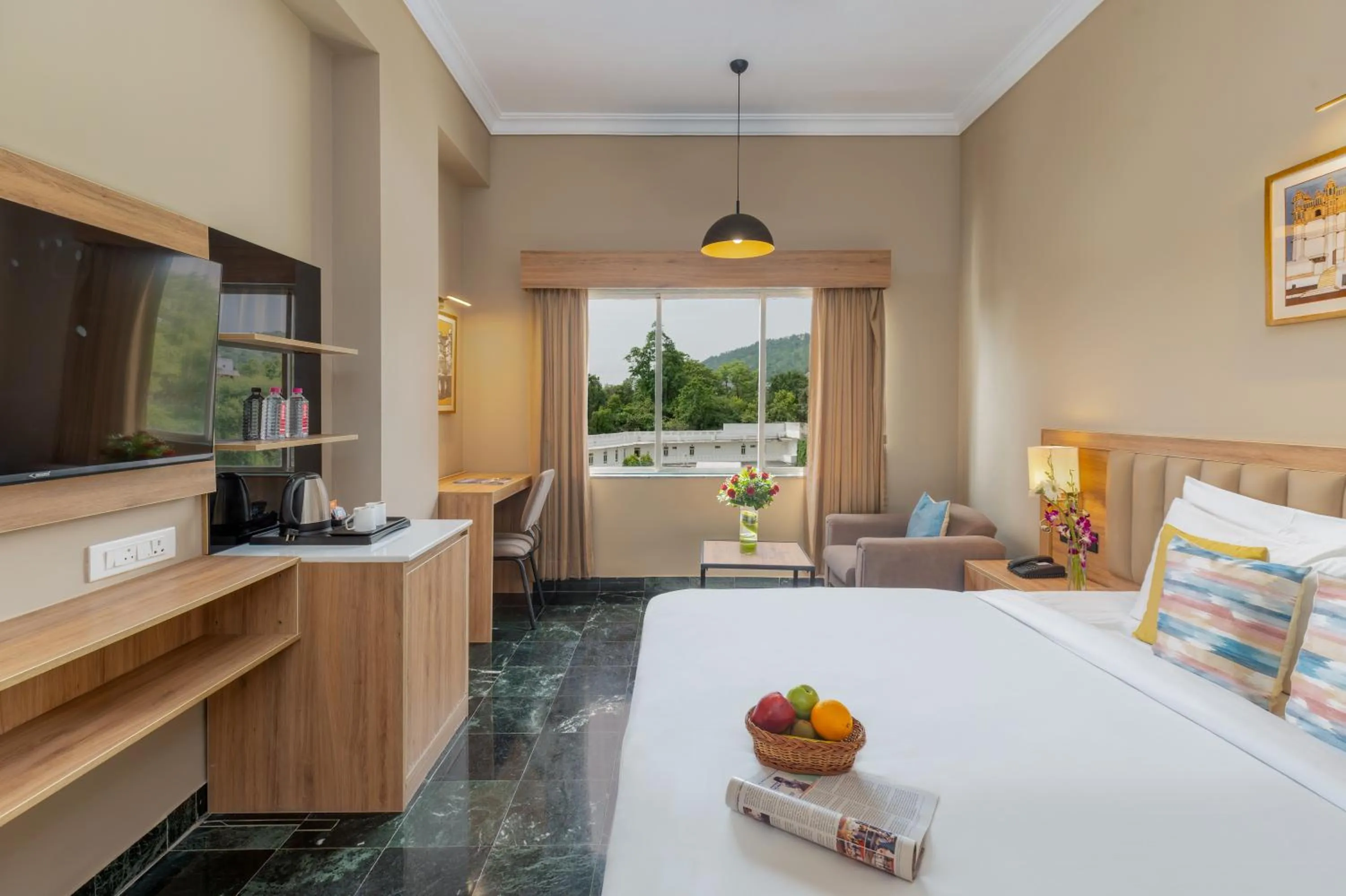 Bed in Hotel Vishnupriya