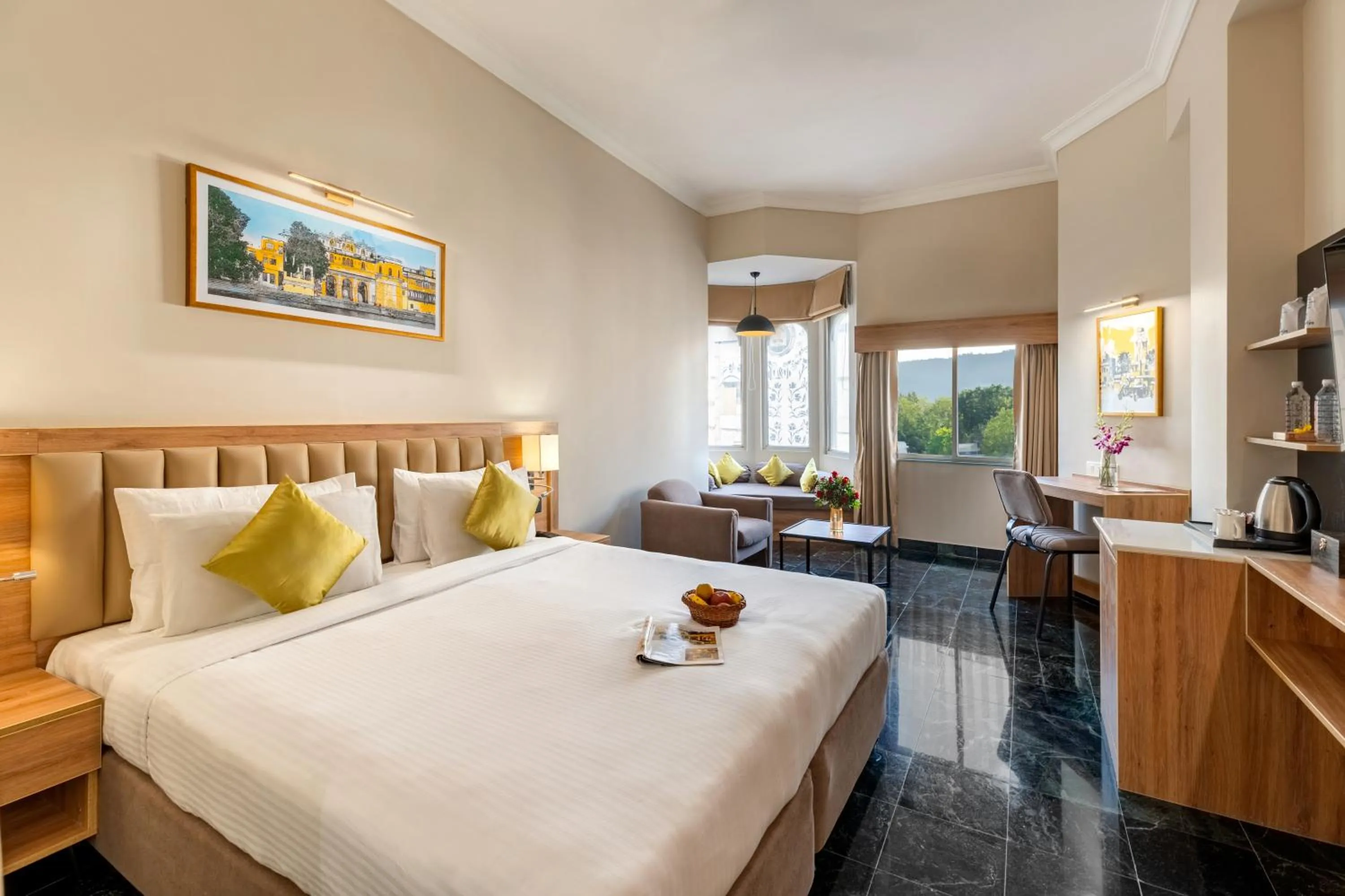 Bed in Hotel Vishnupriya